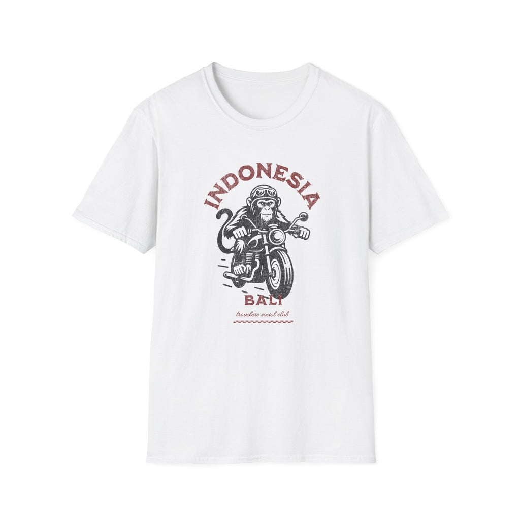 Indonesia Bali Monkey Motorcycle T-Shirt