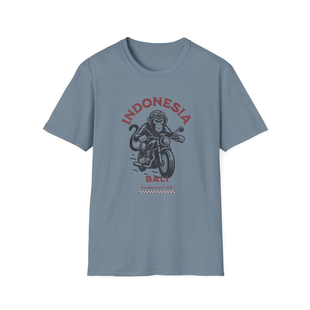 Indonesia Bali Monkey Motorcycle T-Shirt
