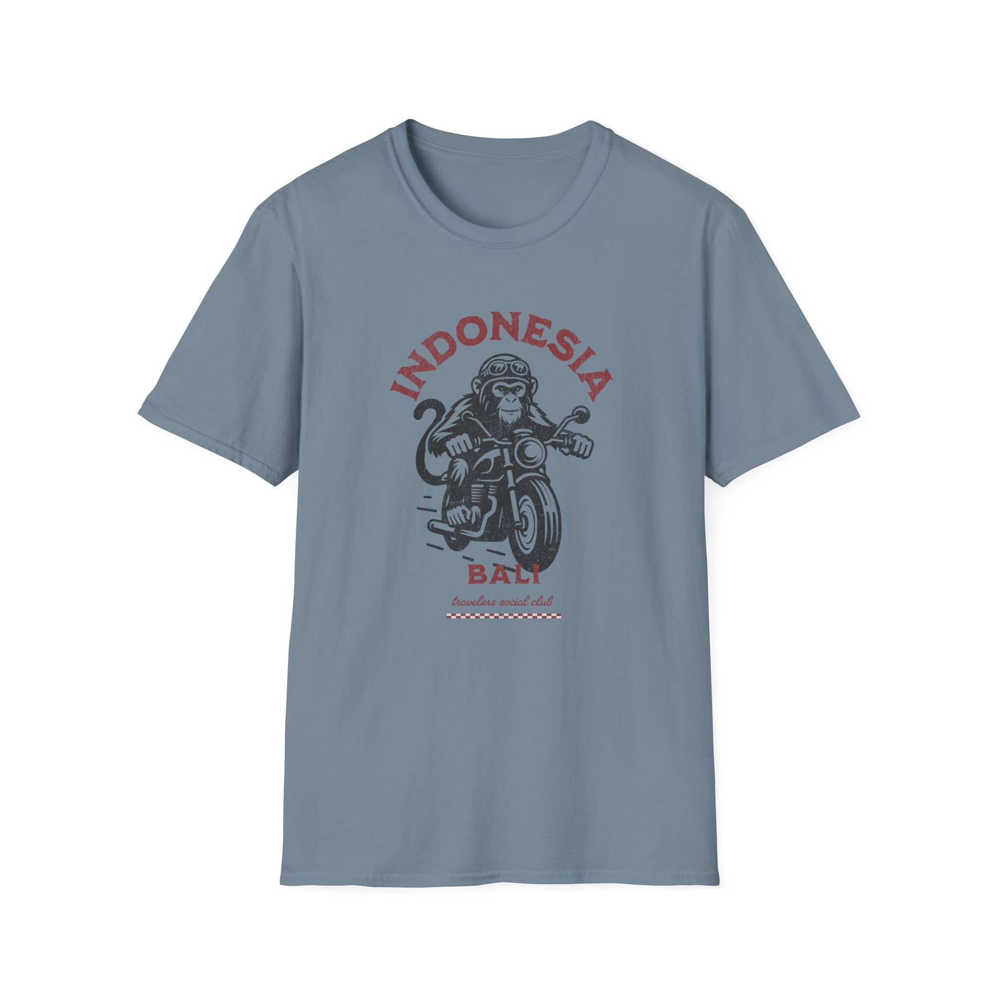 Indonesia Bali Monkey Motorcycle T-Shirt