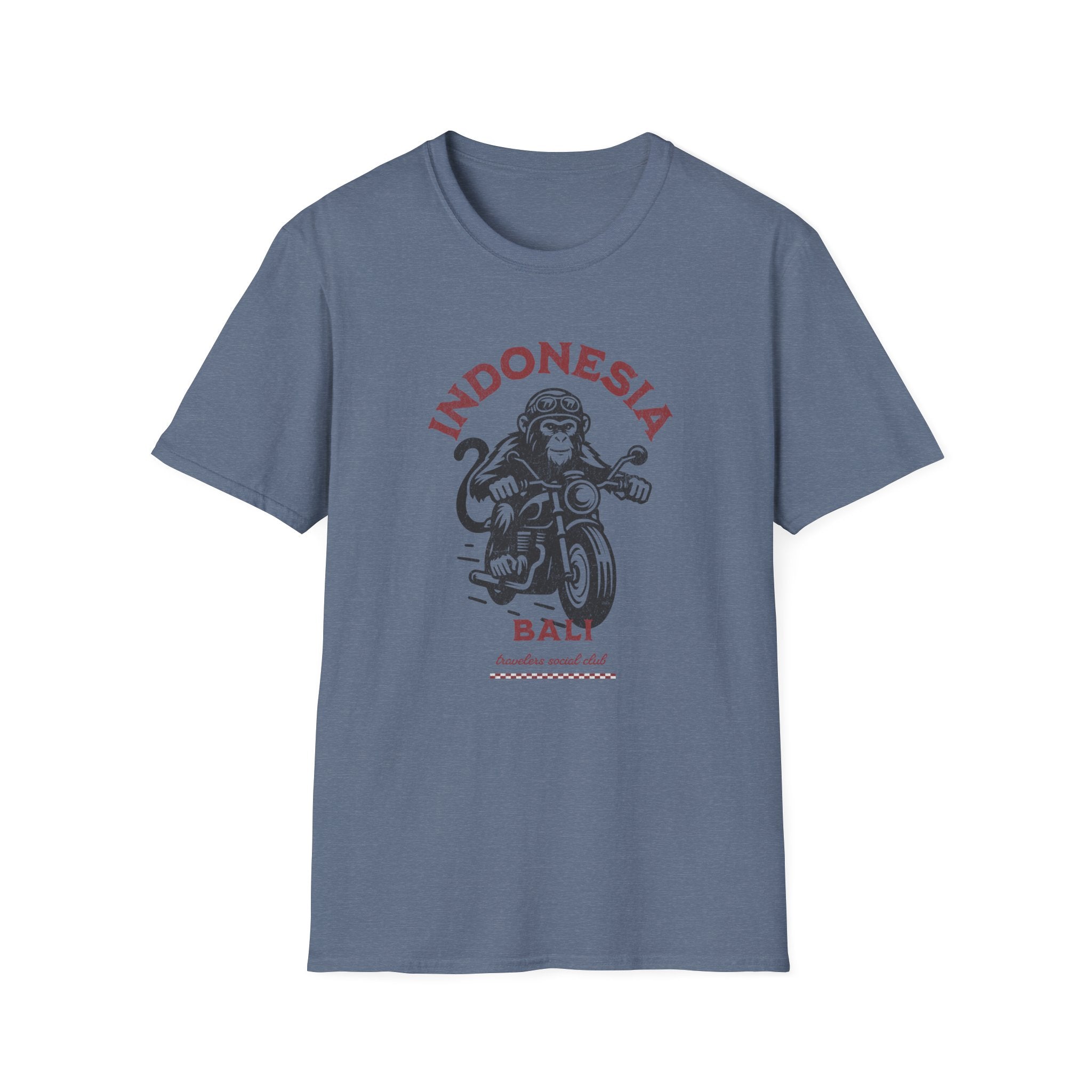 Indonesia Bali Monkey Motorcycle T-Shirt