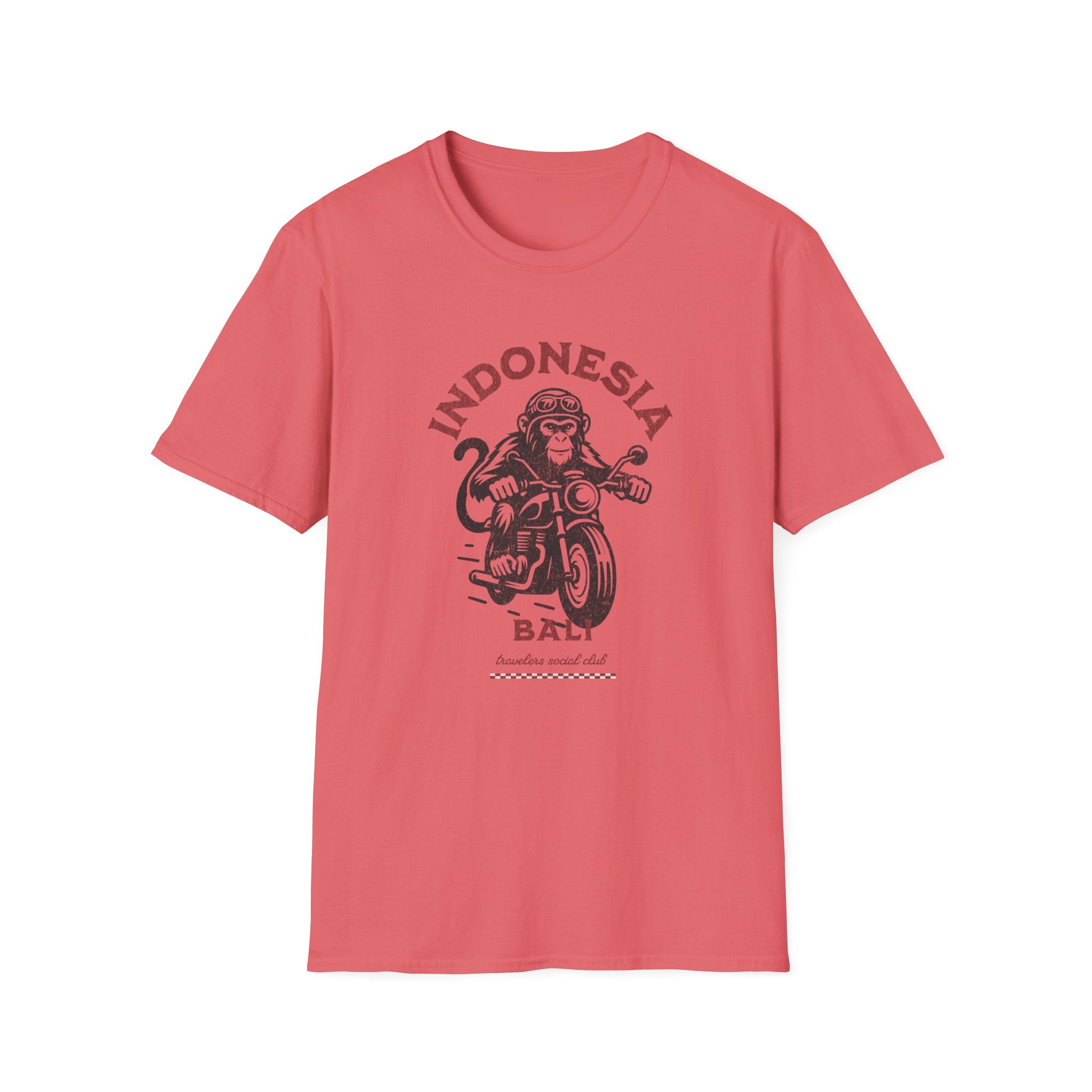 Indonesia Bali Monkey Motorcycle T-Shirt