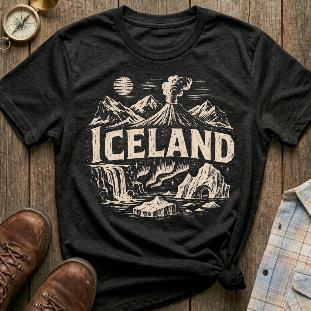 Iceland Sketch T‑Shirt