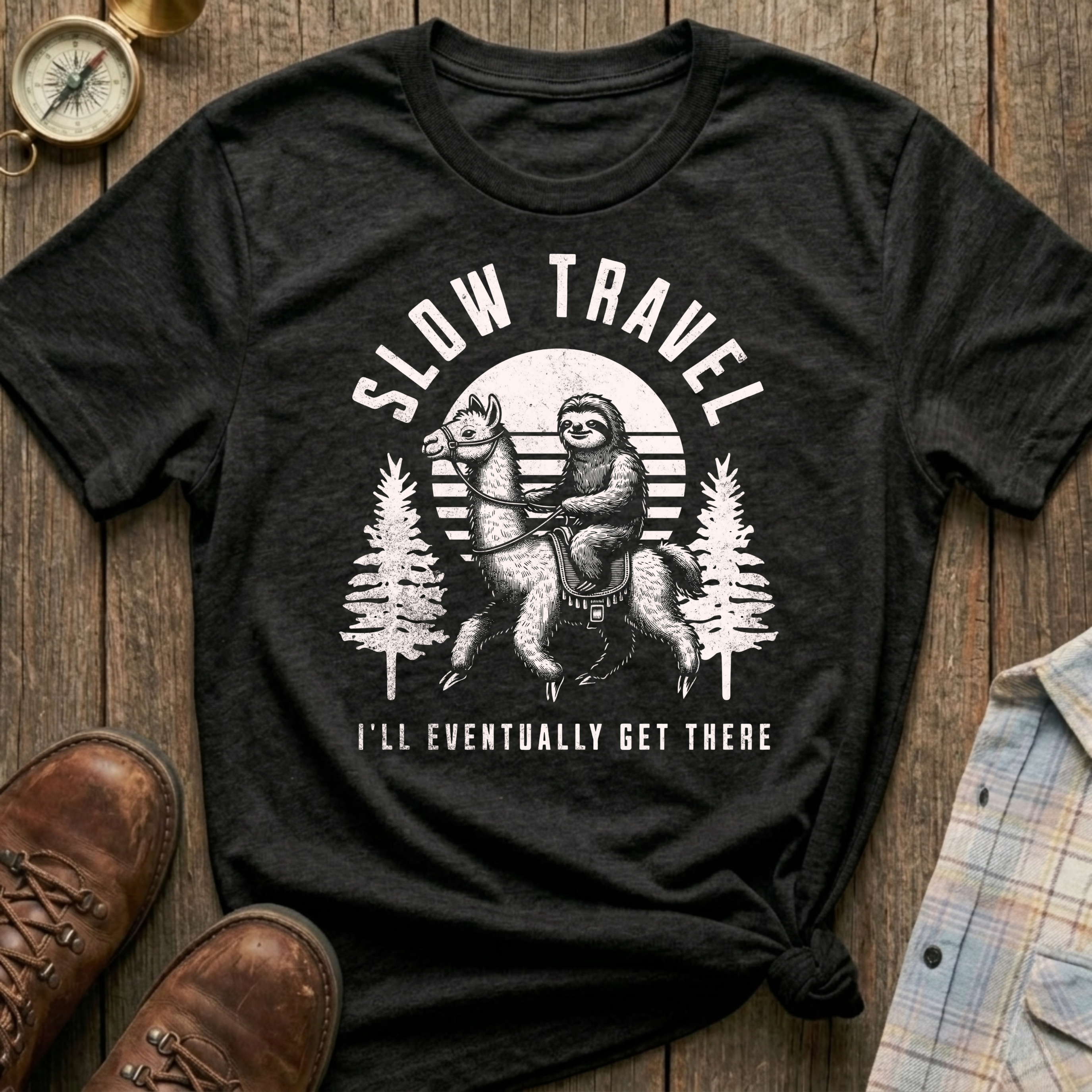 Slow Travel Sloth T-Shirt