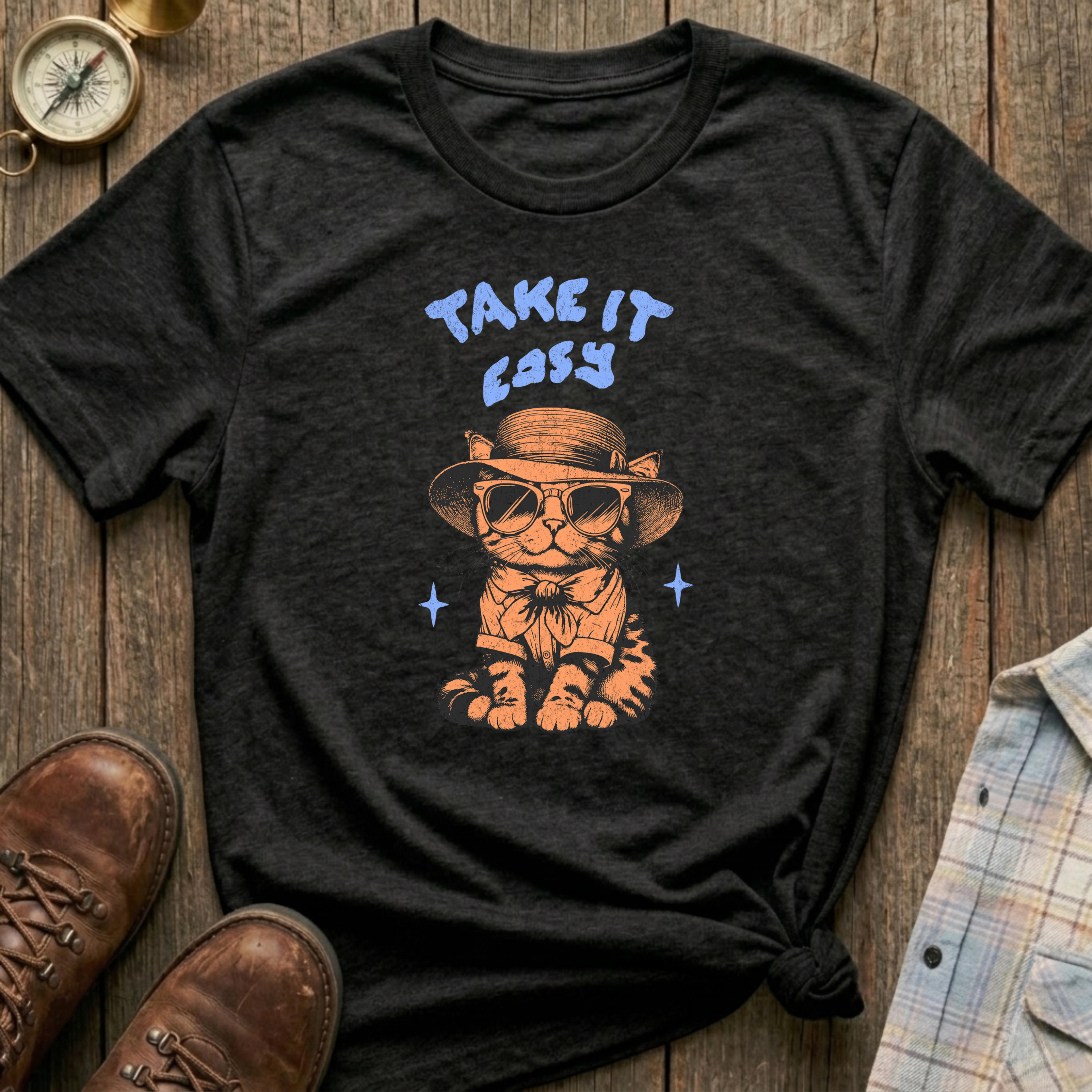 Take It Easy Cat T-Shirt