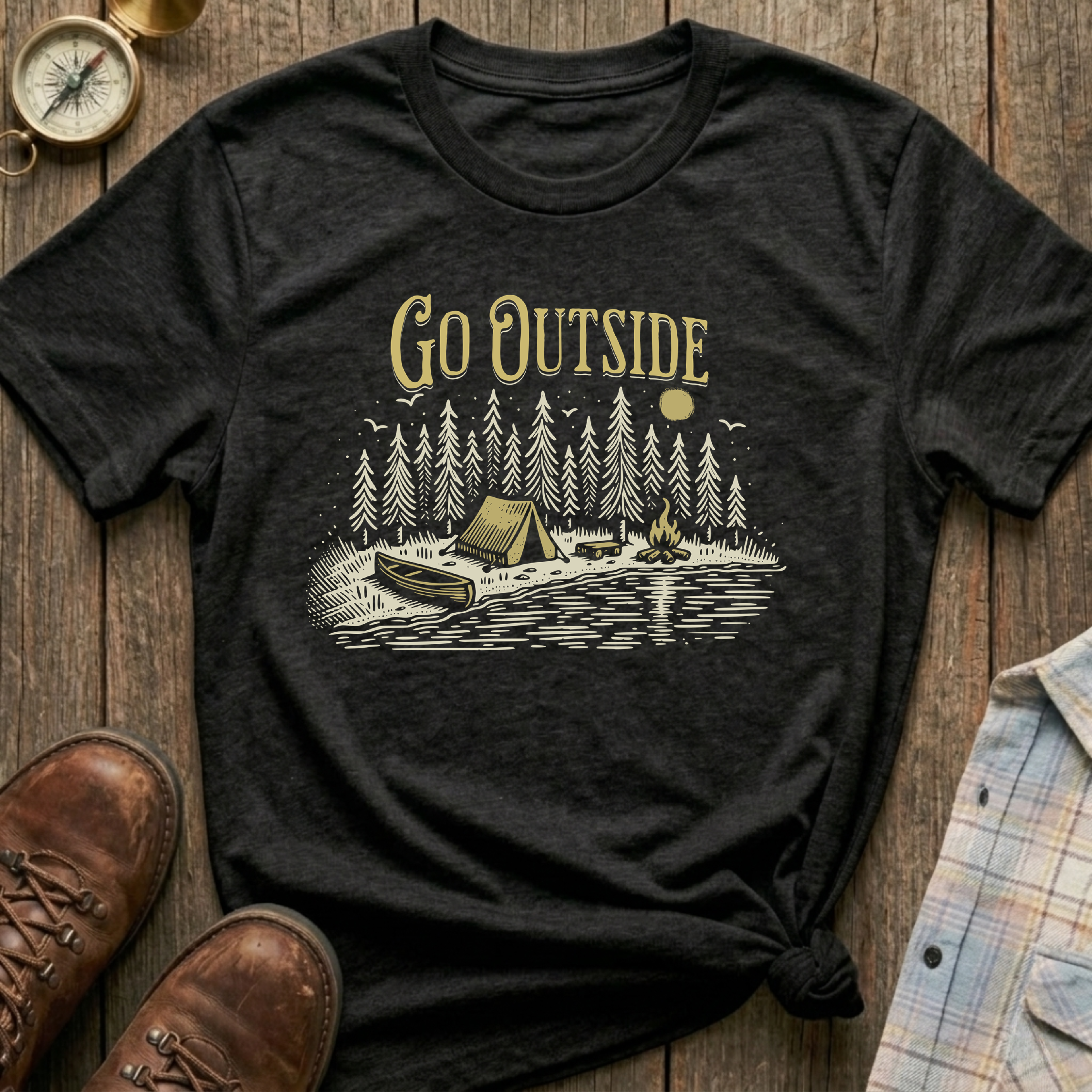 Go Outside Camping T-Shirt