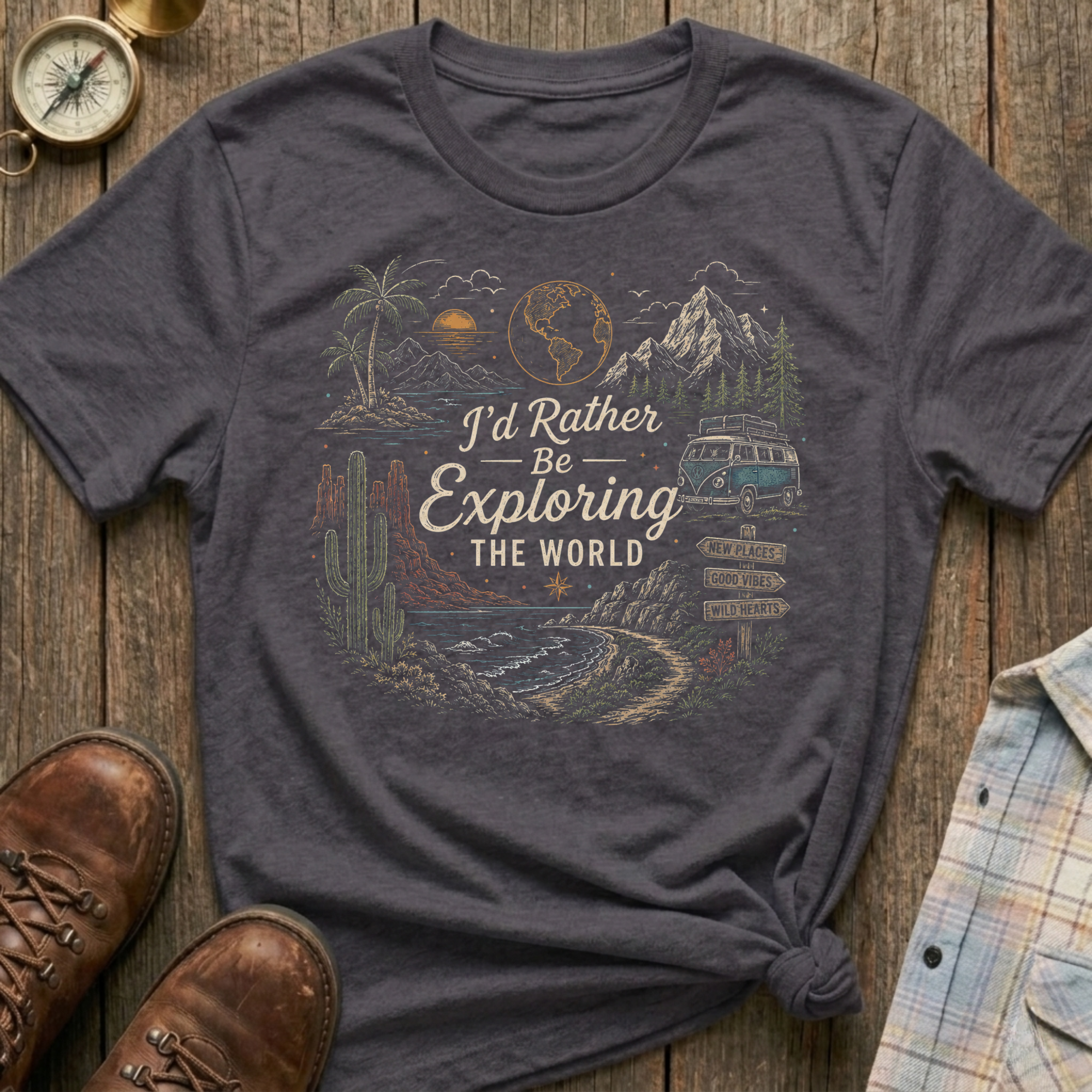 Exploring The World T-Shirt