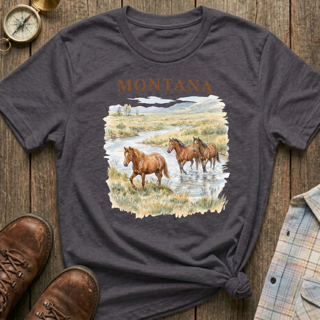 Montana Horses T‑Shirt