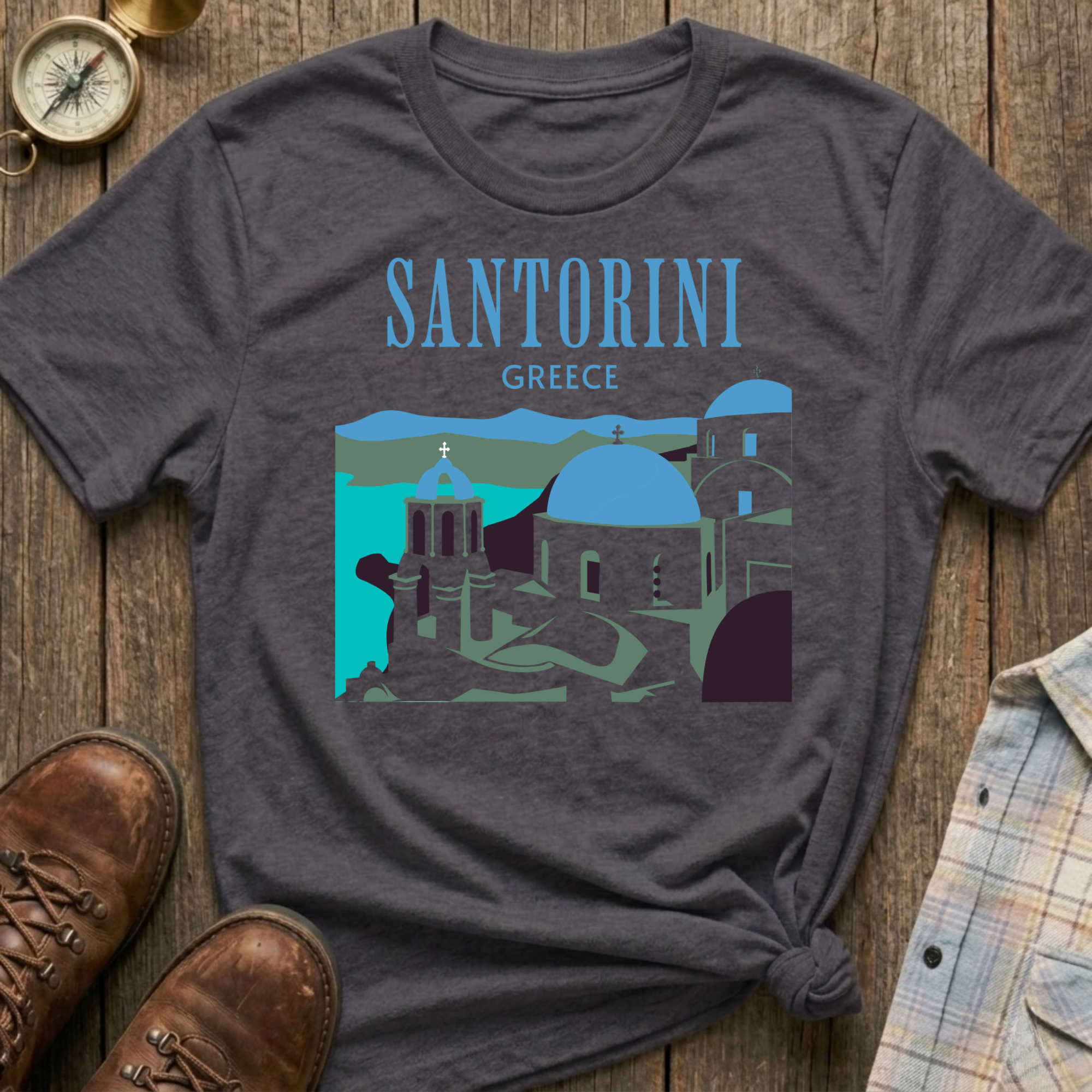Santorini Greece T-Shirt