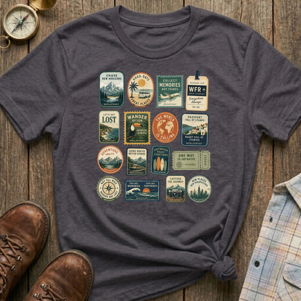 Travel Stamps T-Shirt