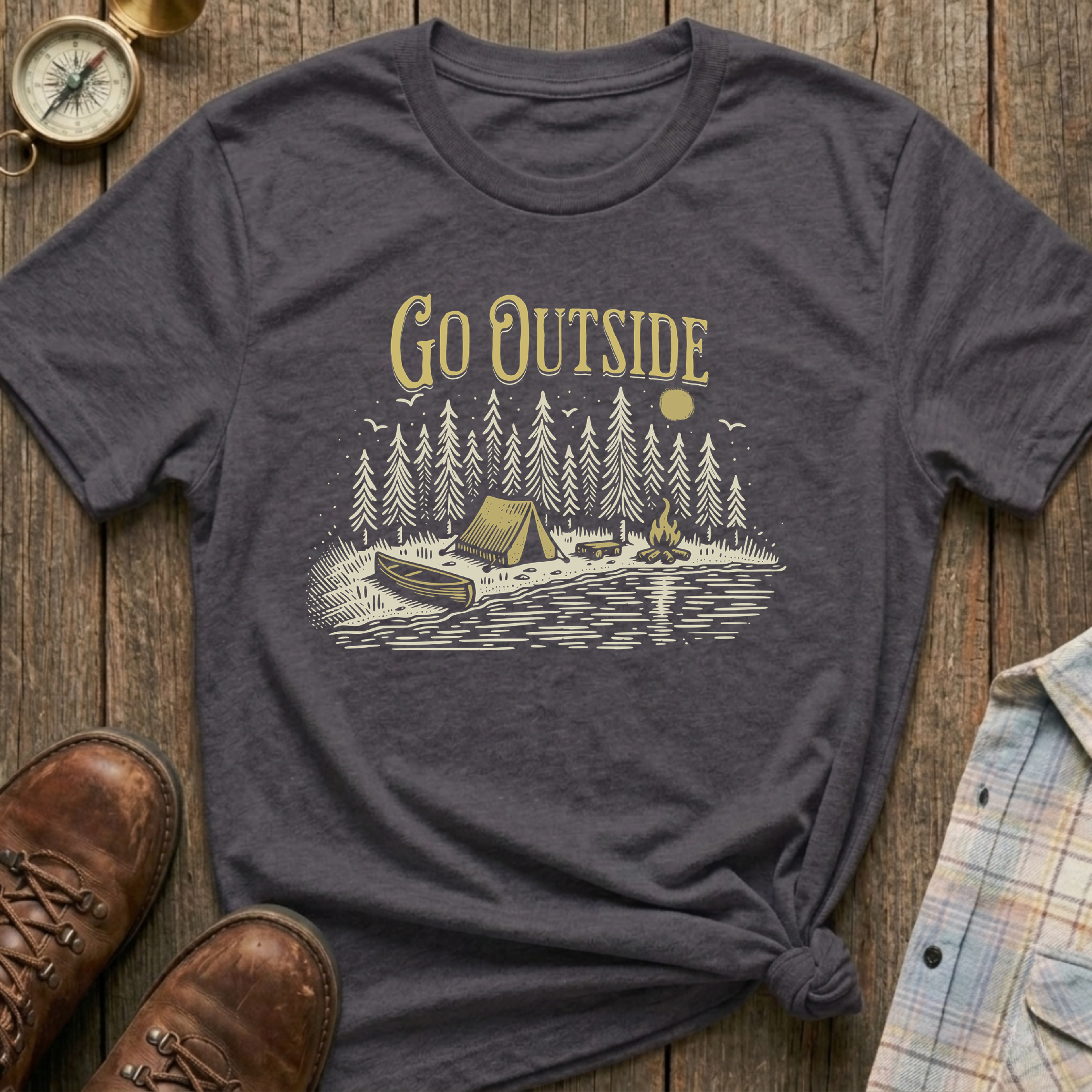 Go Outside Camping T-Shirt