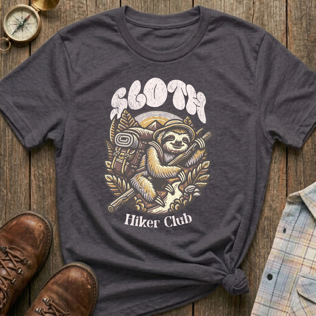 Sloth Hiker Club T-Shirt