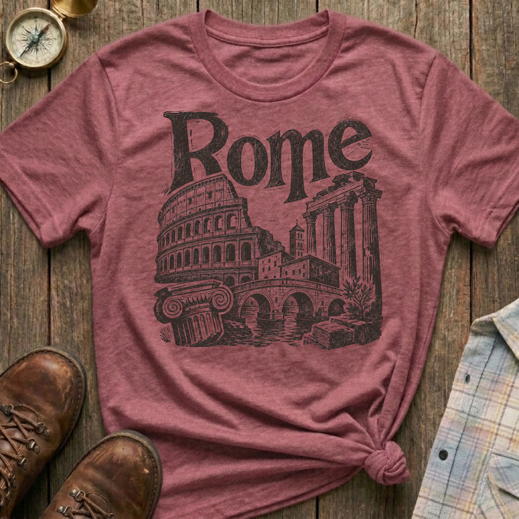 Rome Sketch T‑Shirt