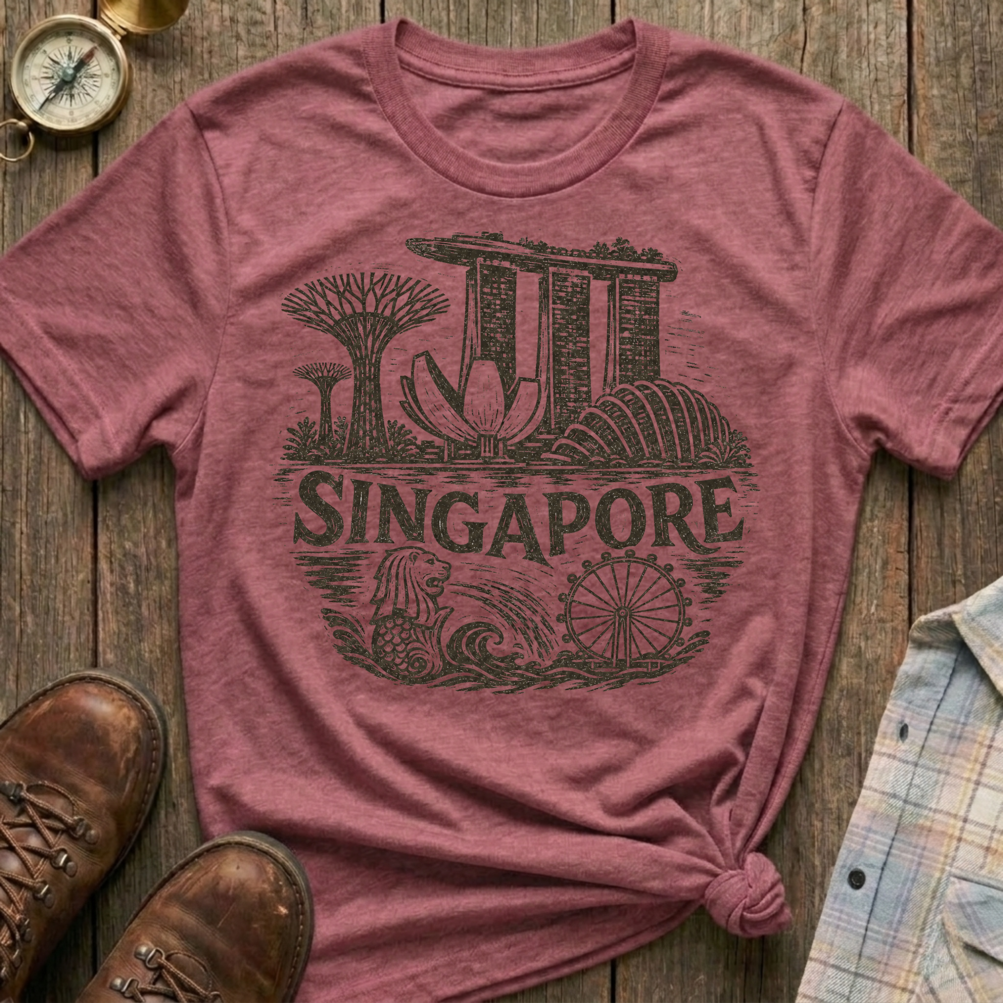 Singapore Sketch T-Shirt