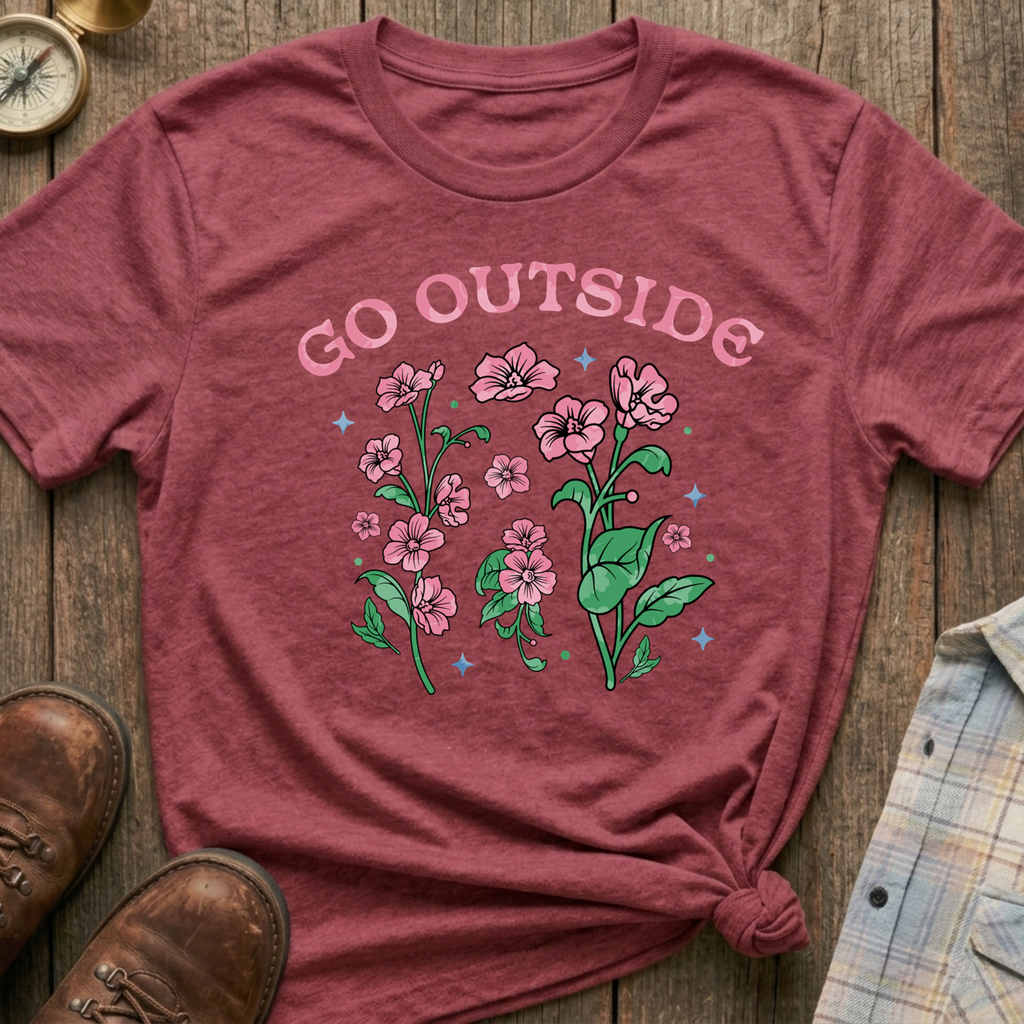 Go Outside Floral T-Shirt
