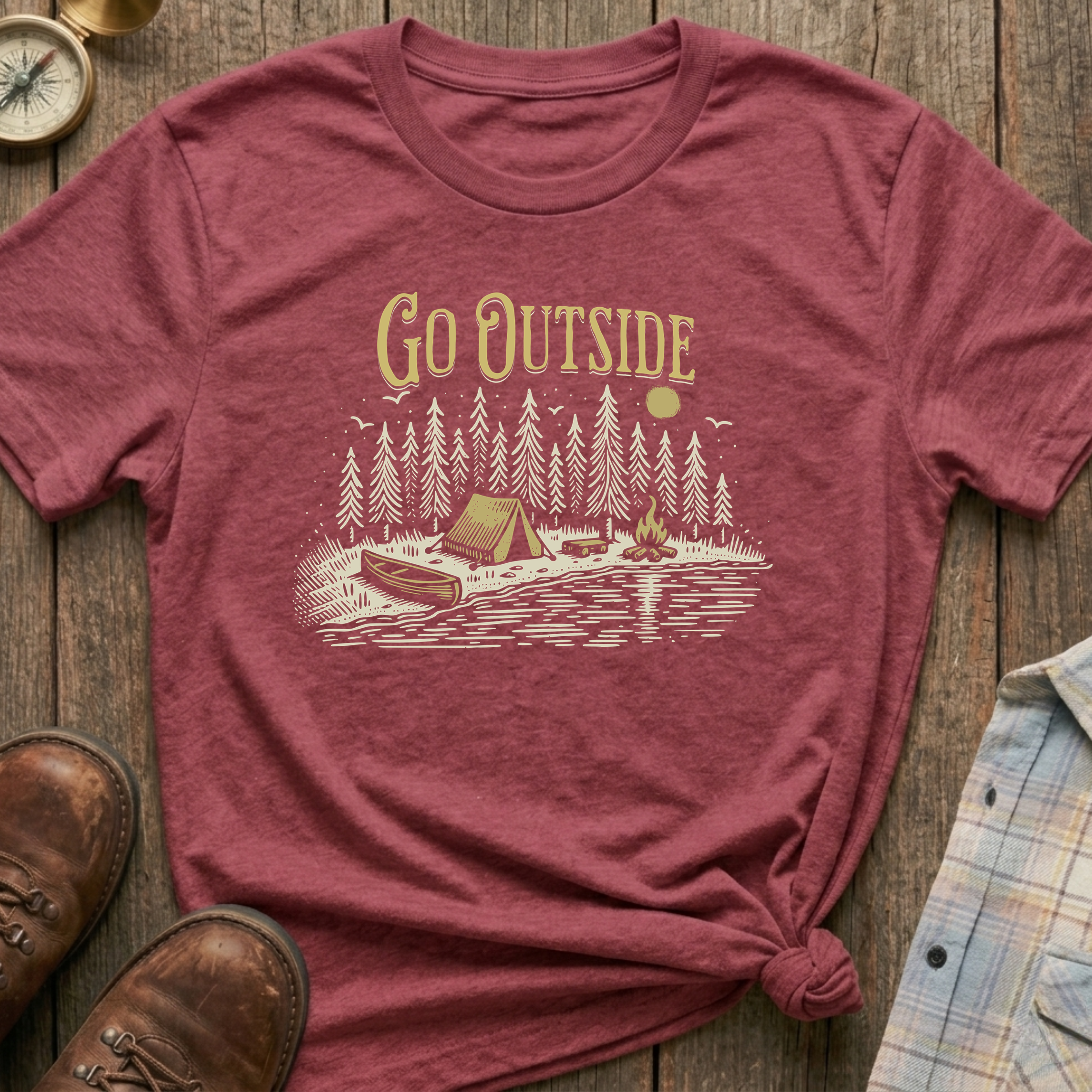 Go Outside Camping T-Shirt