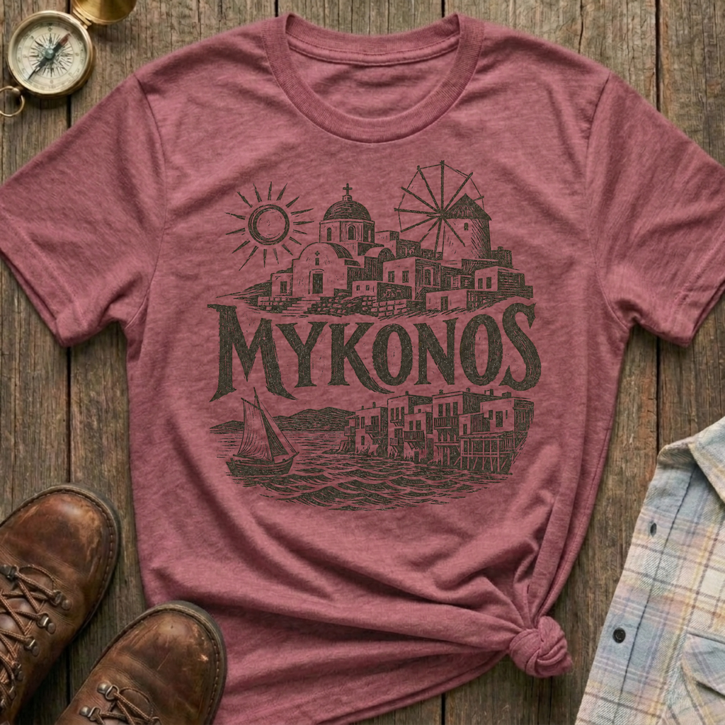 Mykonos Sketch T-Shirt