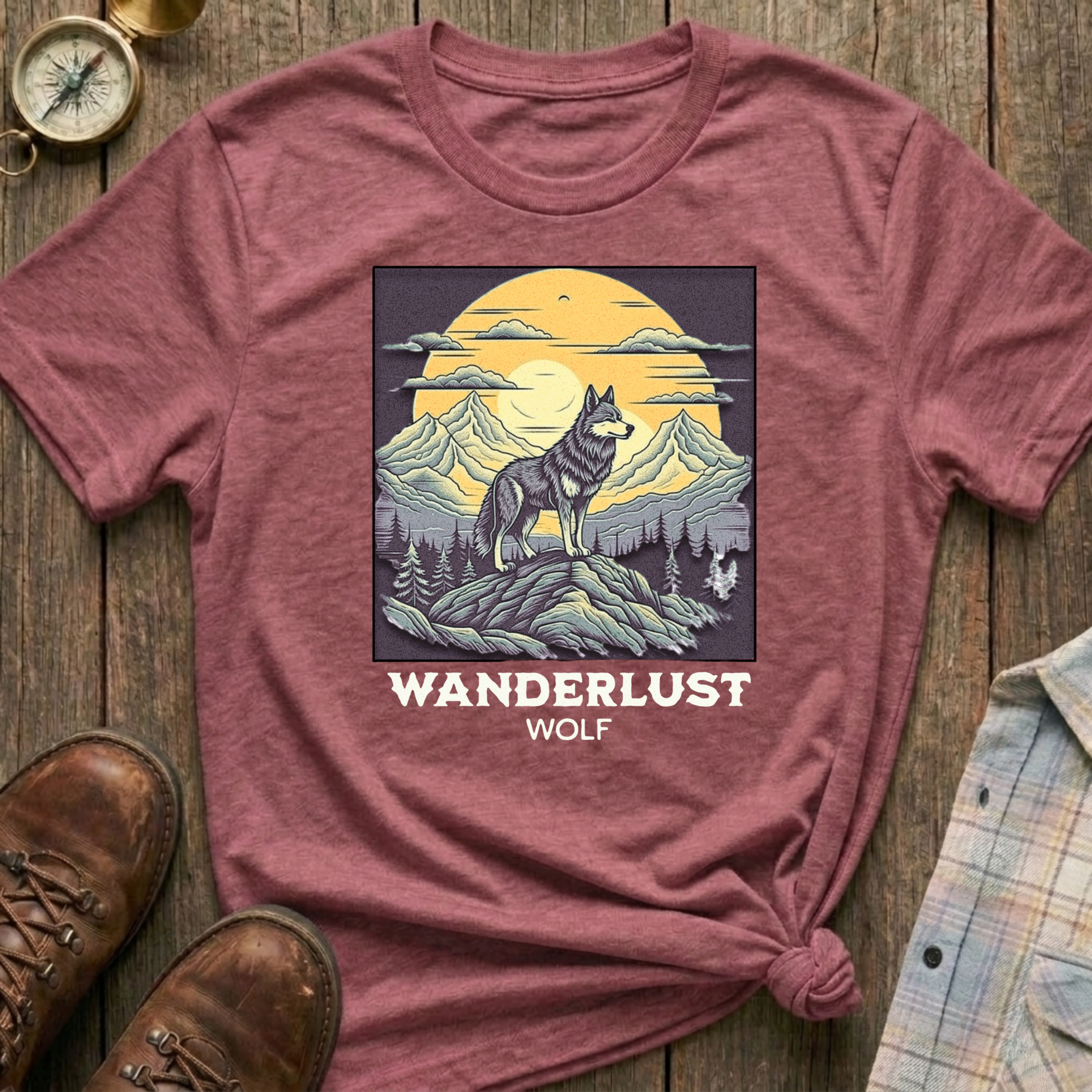 Wanderlust Wolf T-Shirt