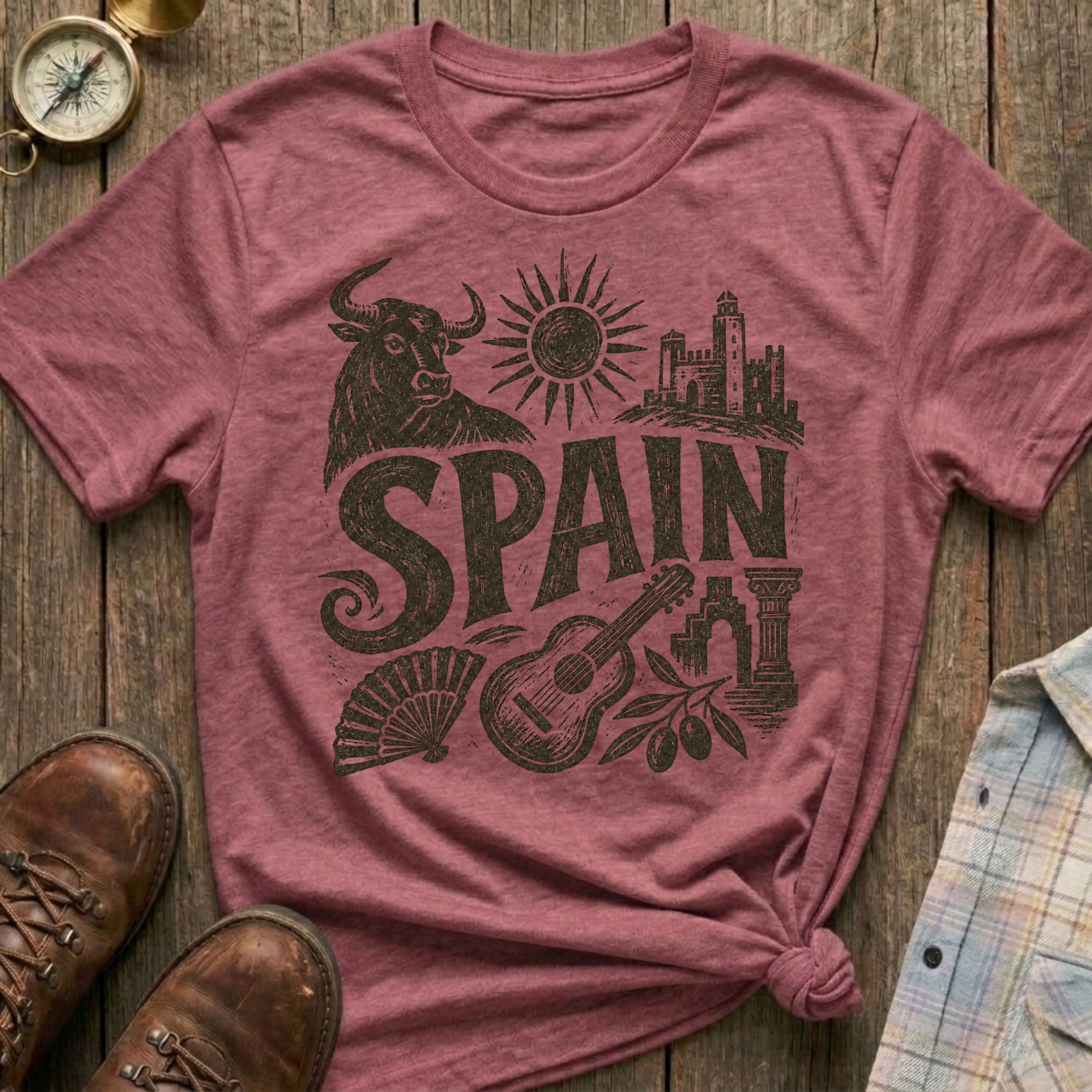 Spain Sketch T-Shirt