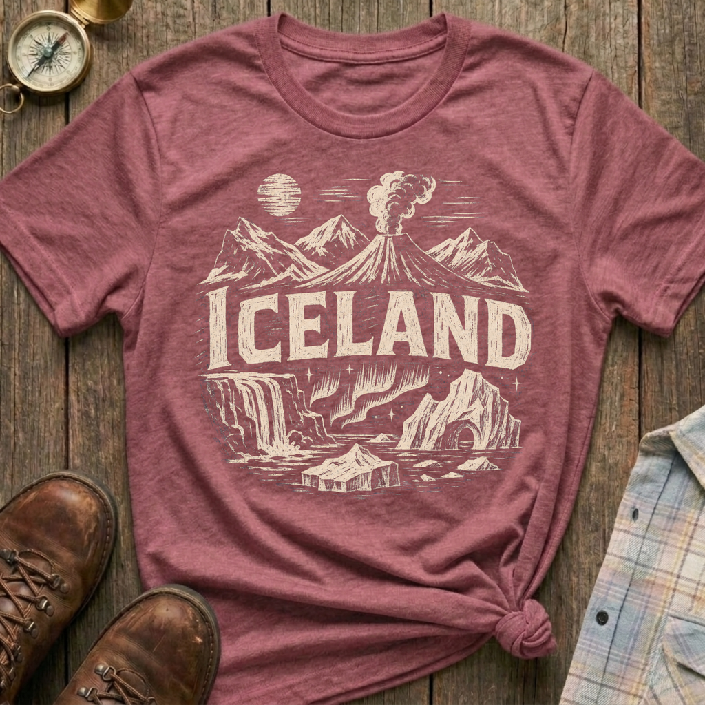 Iceland Sketch T‑Shirt