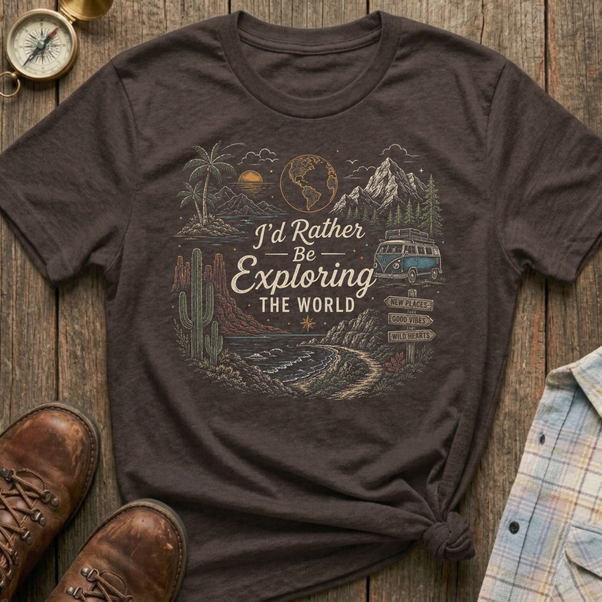 Exploring The World T-Shirt