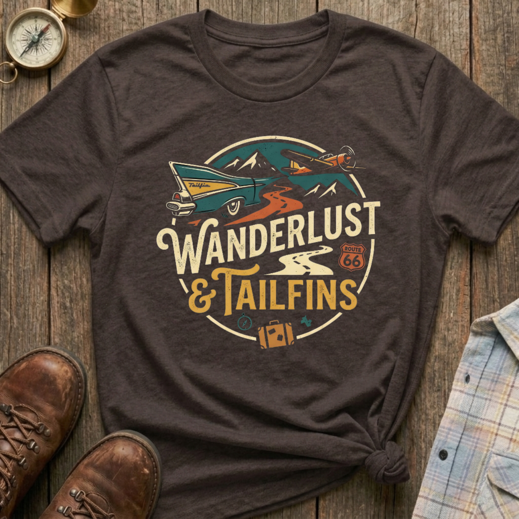 Wanderlust & Tailfins T‑Shirt