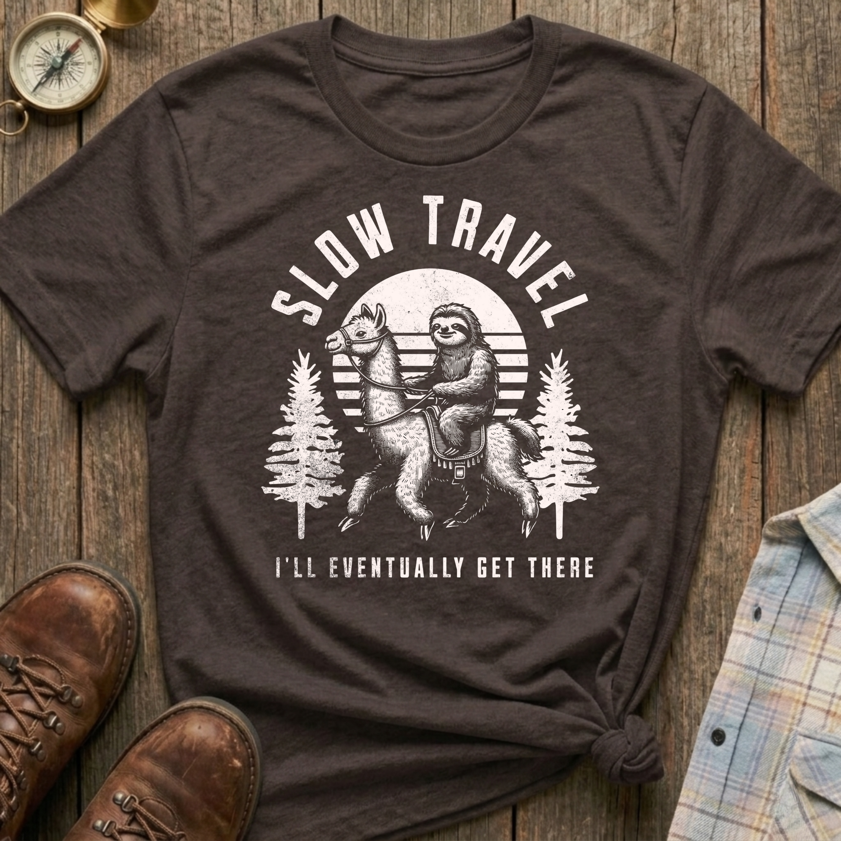 Slow Travel Sloth T-Shirt