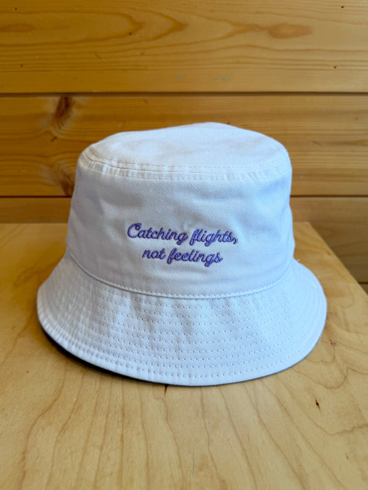 Catching Flights, Not Feelings Bucket Hat