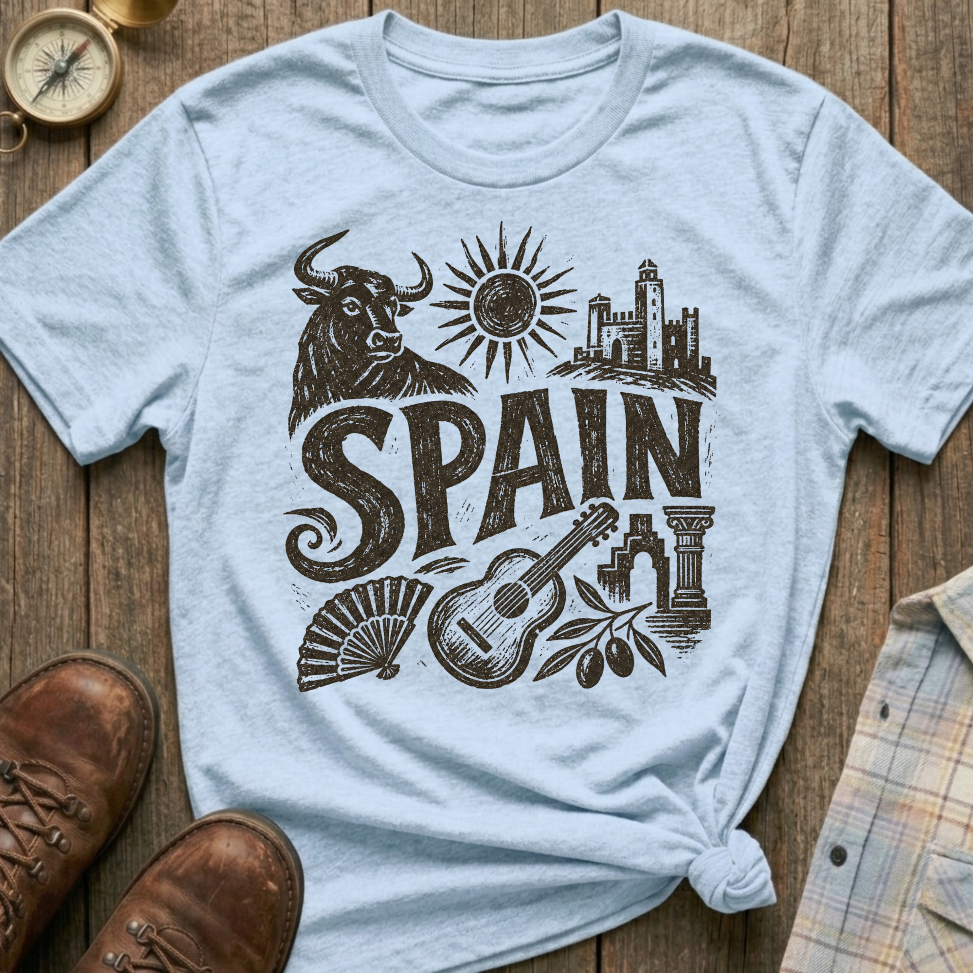 Spain Sketch T-Shirt