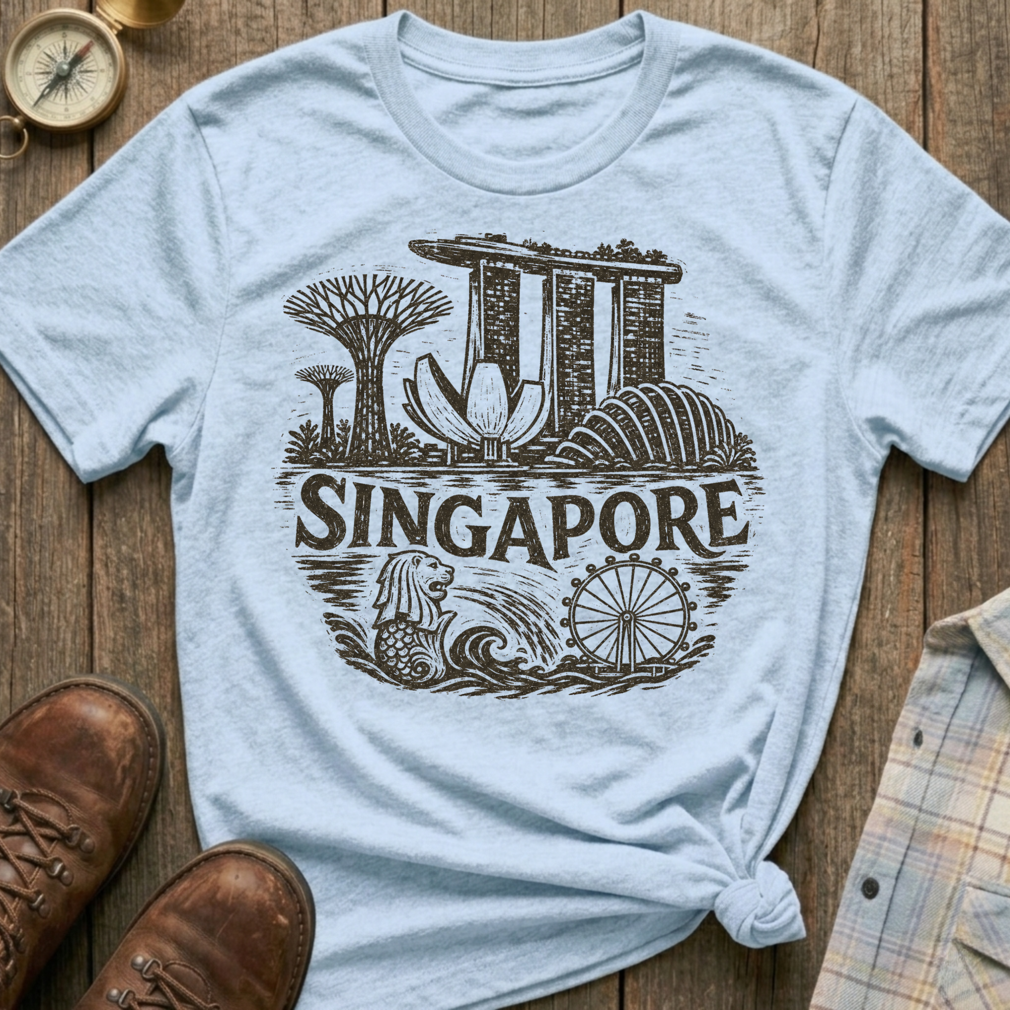 Singapore Sketch T-Shirt