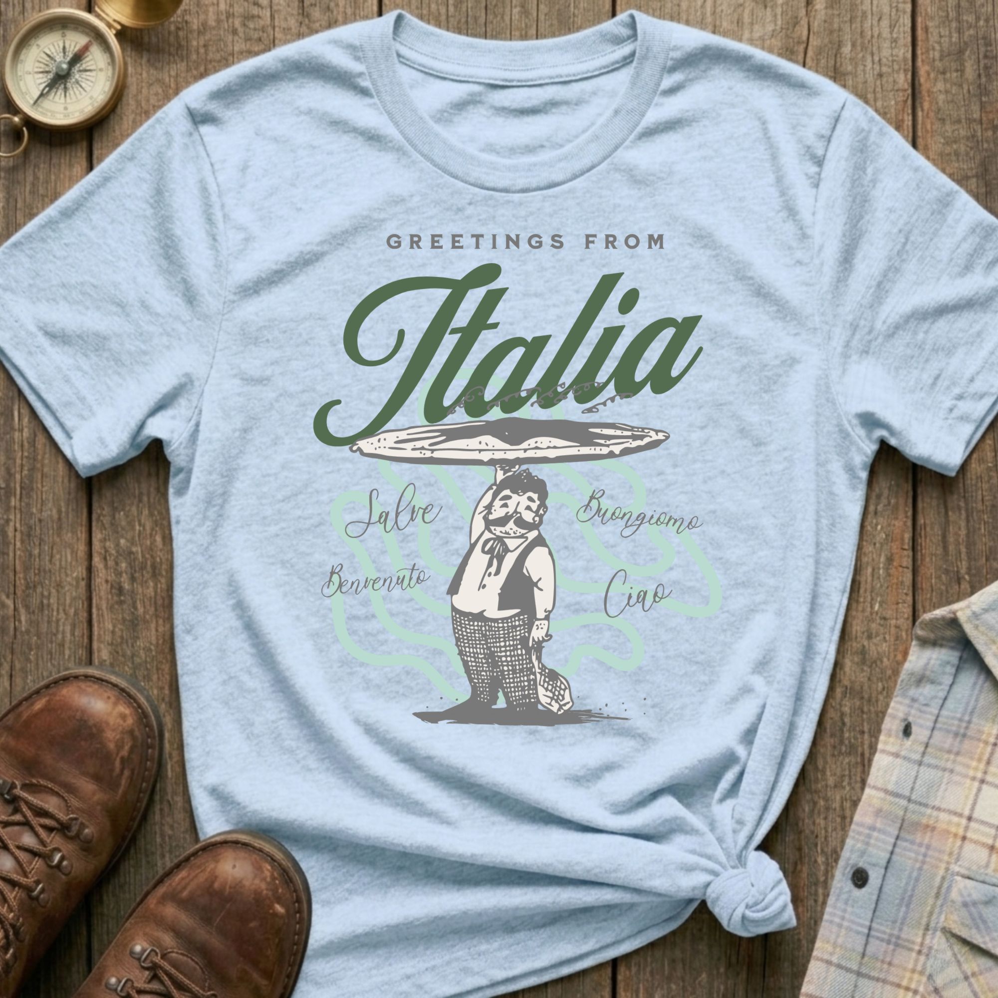 Italia Postcard T-Shirt