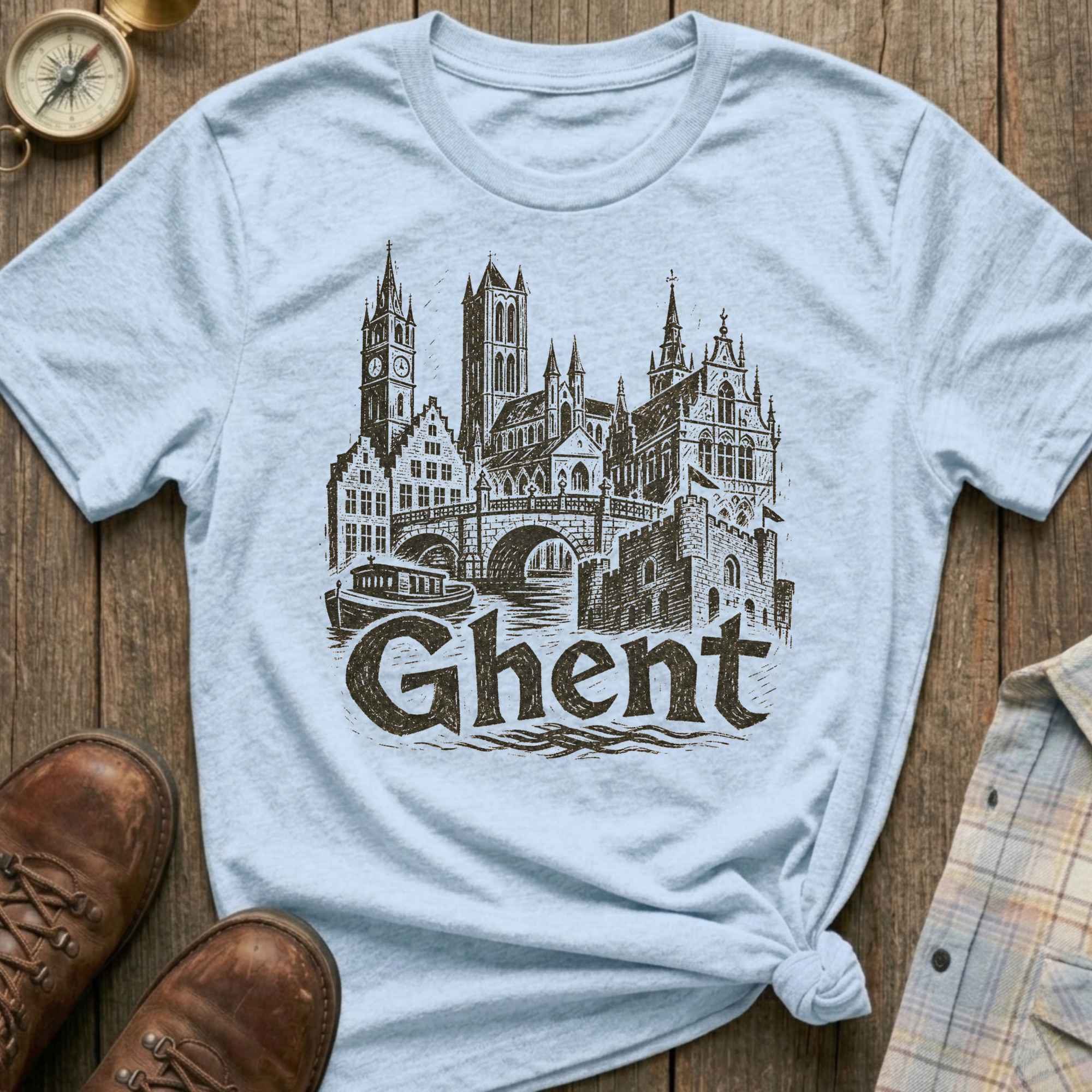 Ghent Sketch T‑Shirt