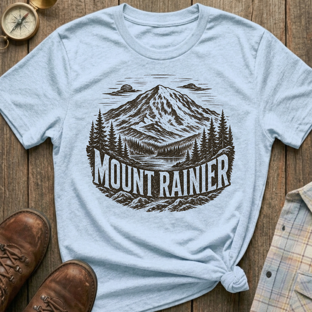 Mount Rainier Sketch T-Shirt