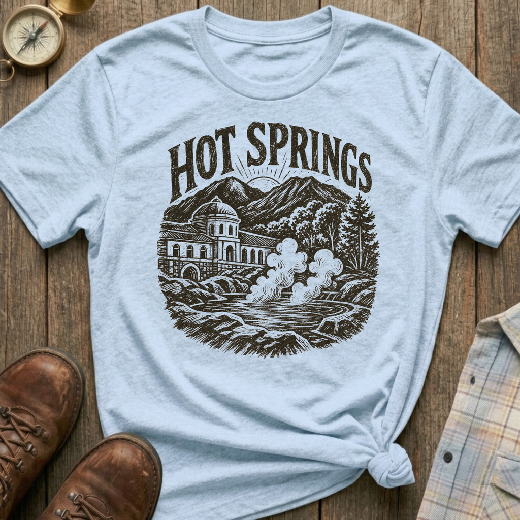 Hot Springs Sketch T‑Shirt