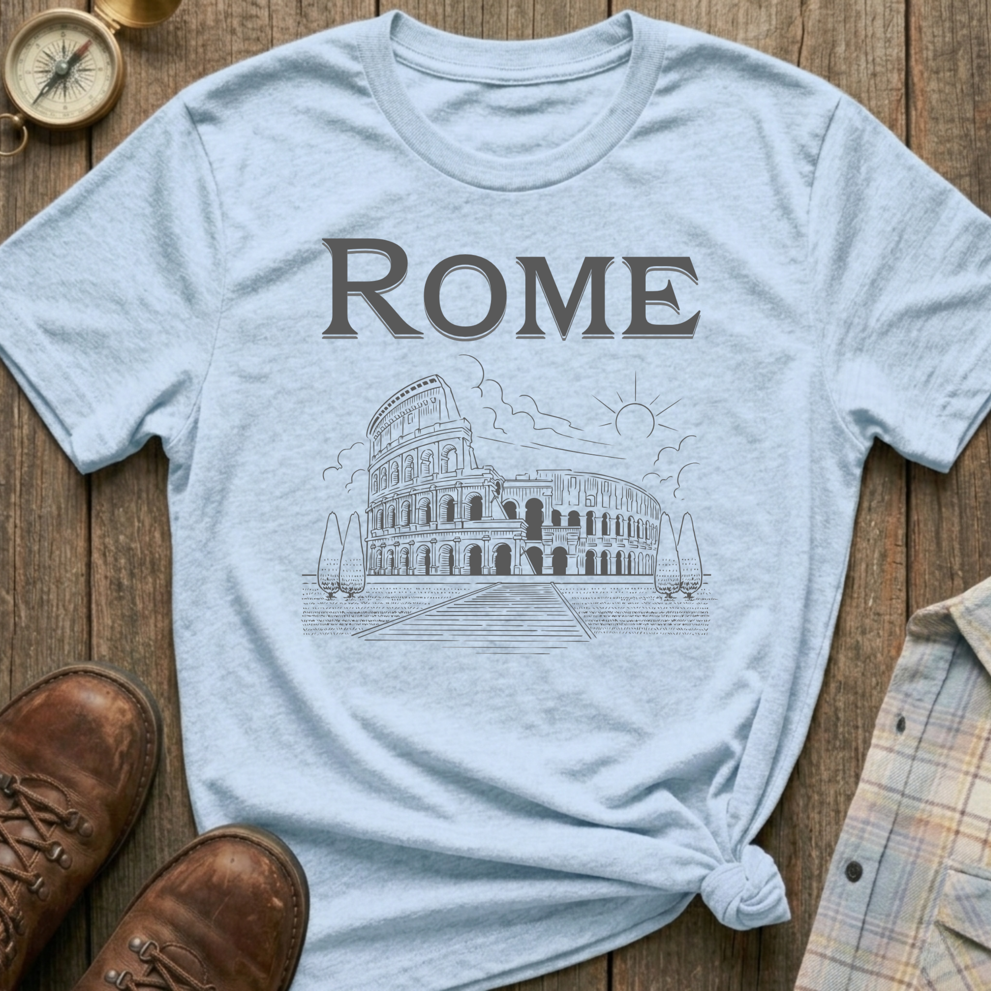 Rome Sketch T‑Shirt