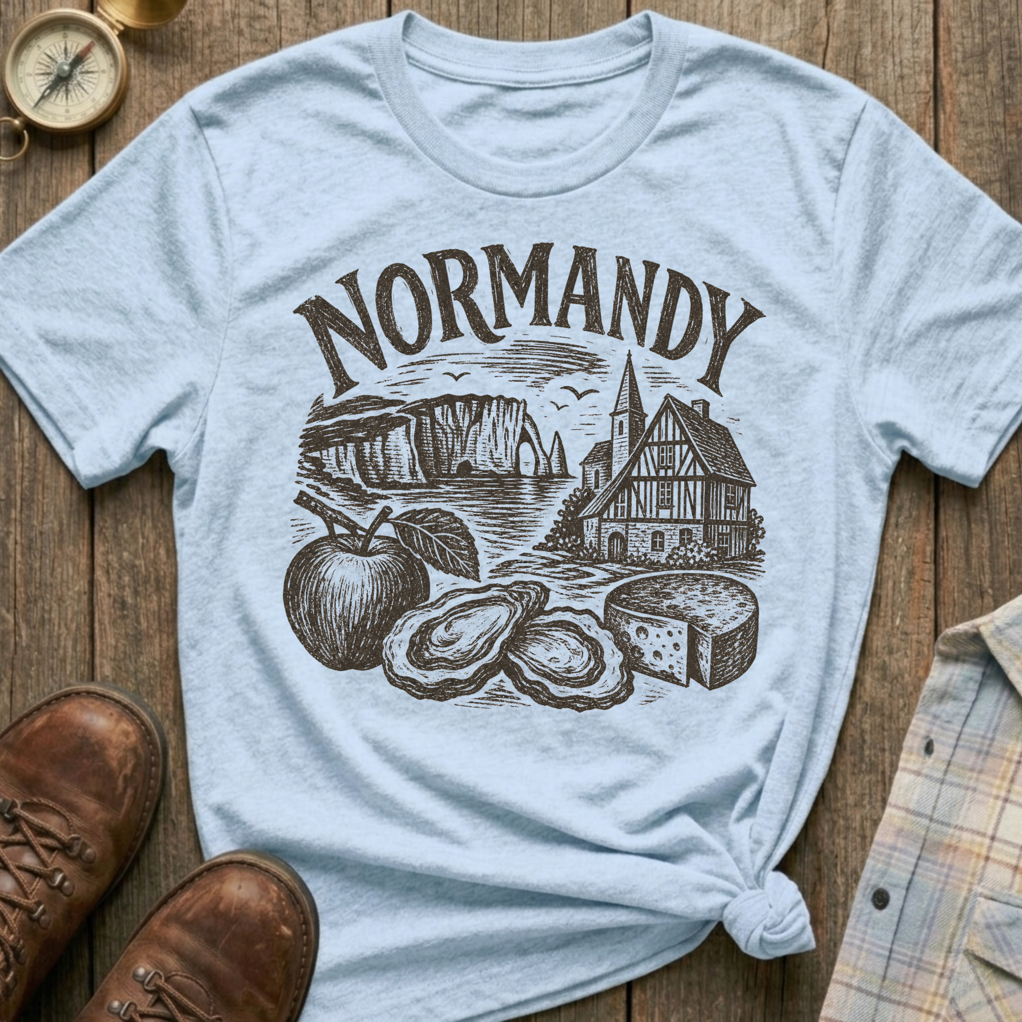 Normandy Sketch T-Shirt