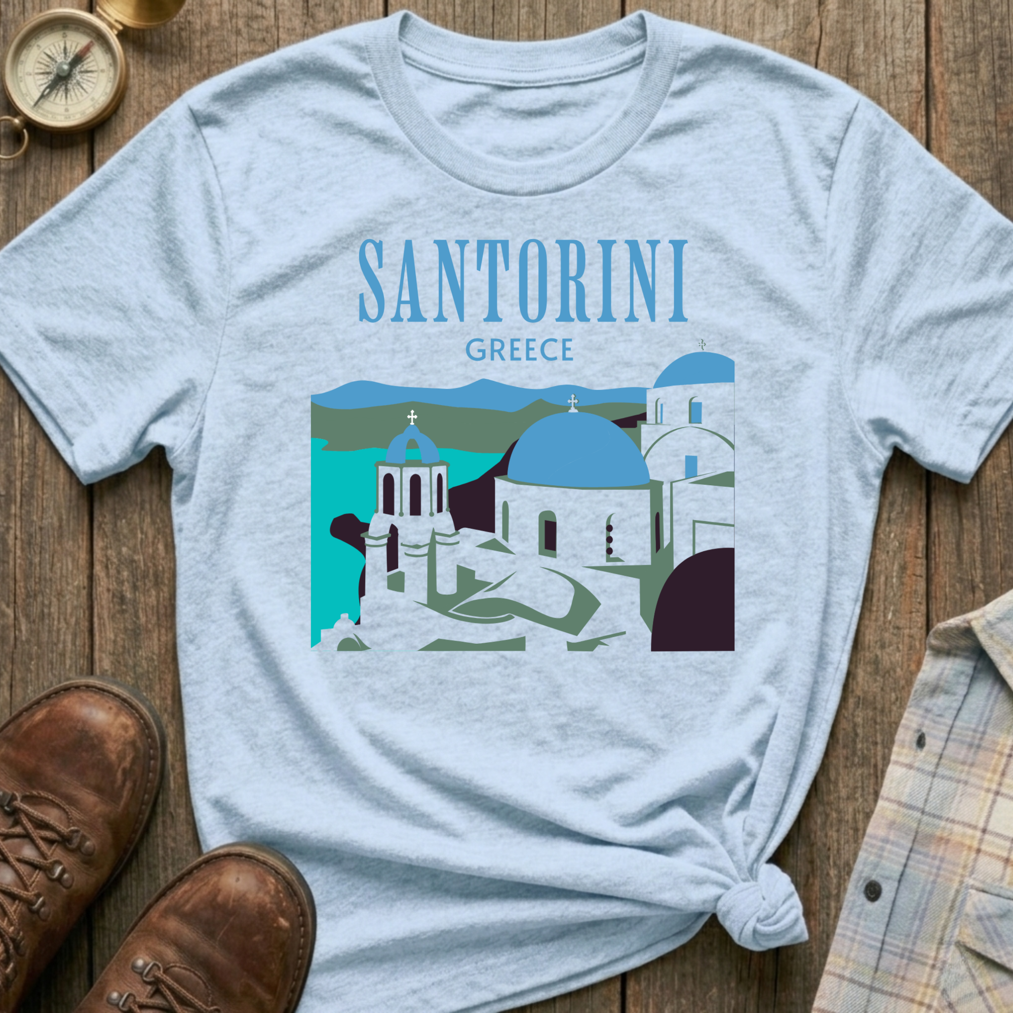 Santorini Greece T-Shirt