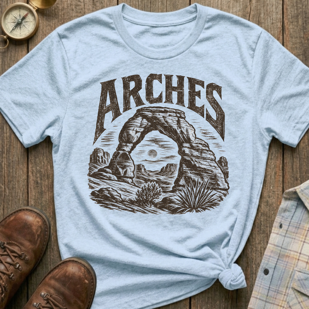 Arches Sketch T‑Shirt