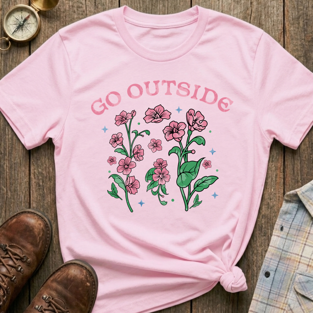 Go Outside Floral T-Shirt