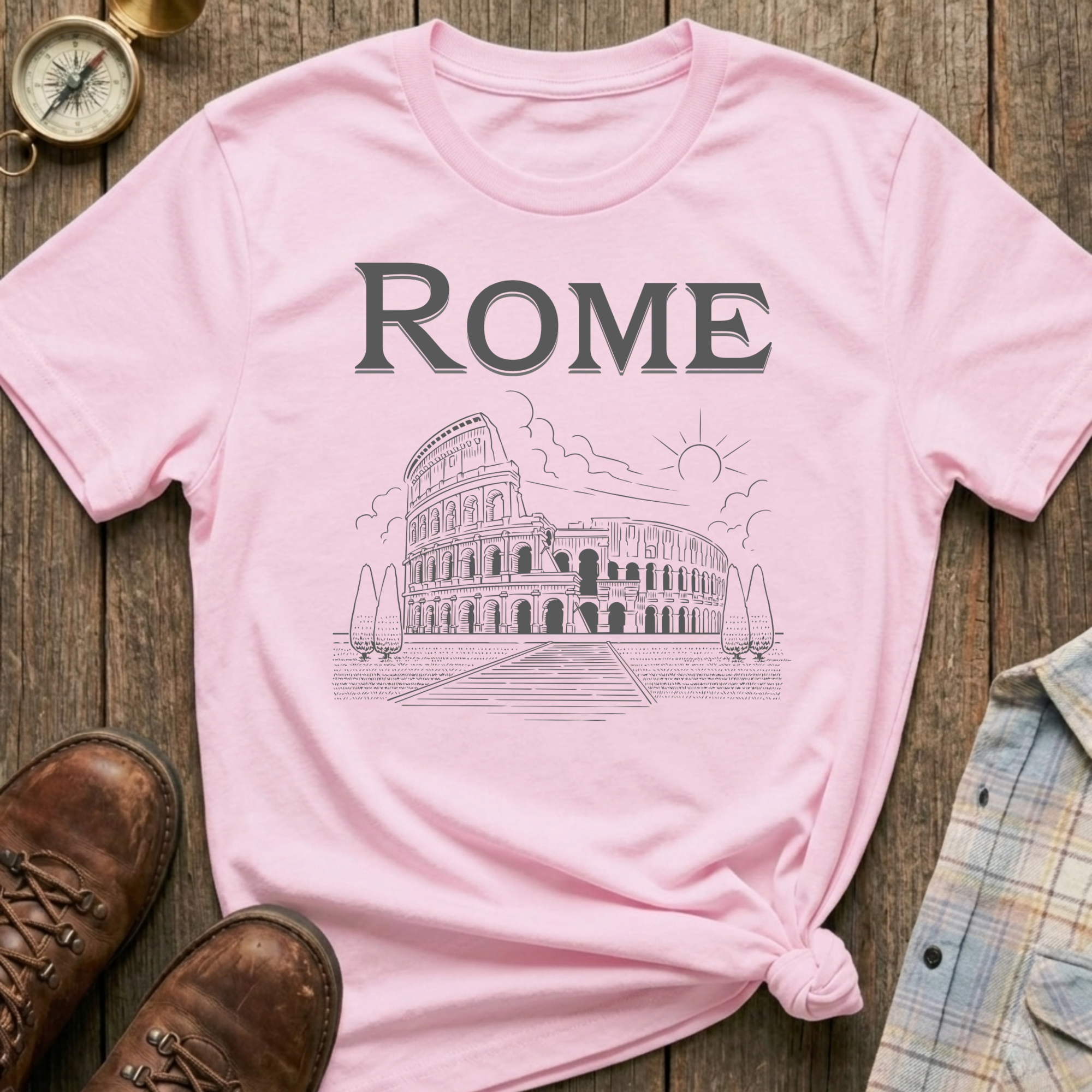 Rome Sketch T‑Shirt