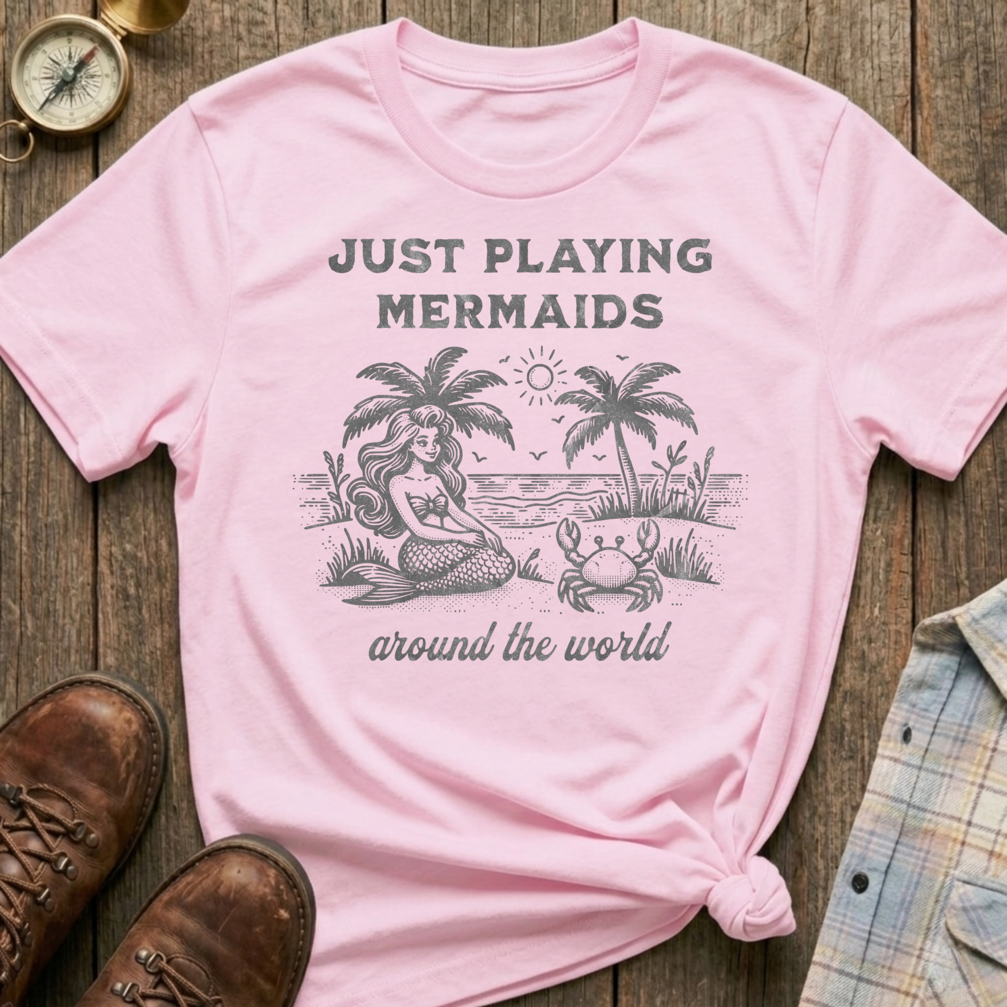Playing Mermaids T-Shirt