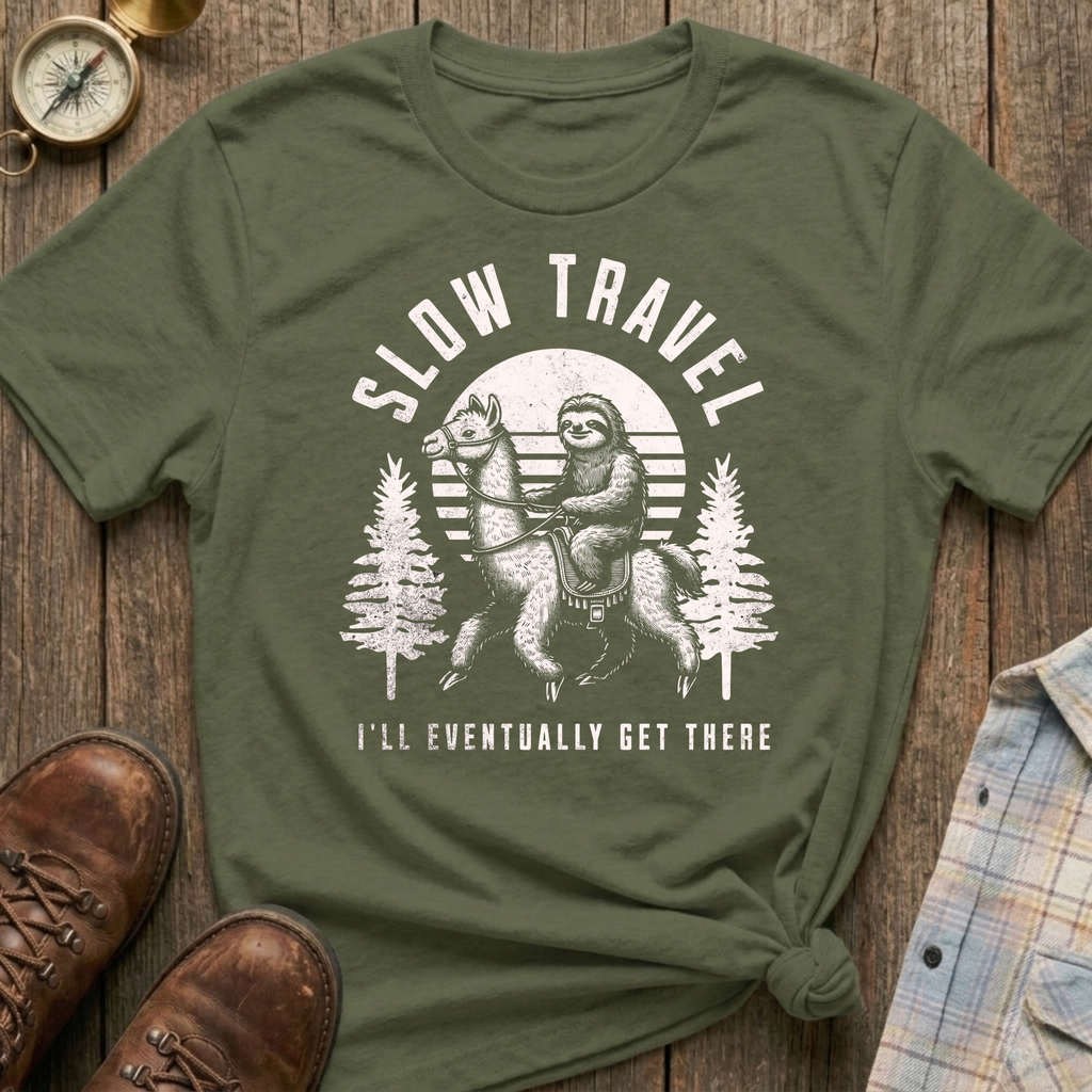 Slow Travel Sloth T-Shirt