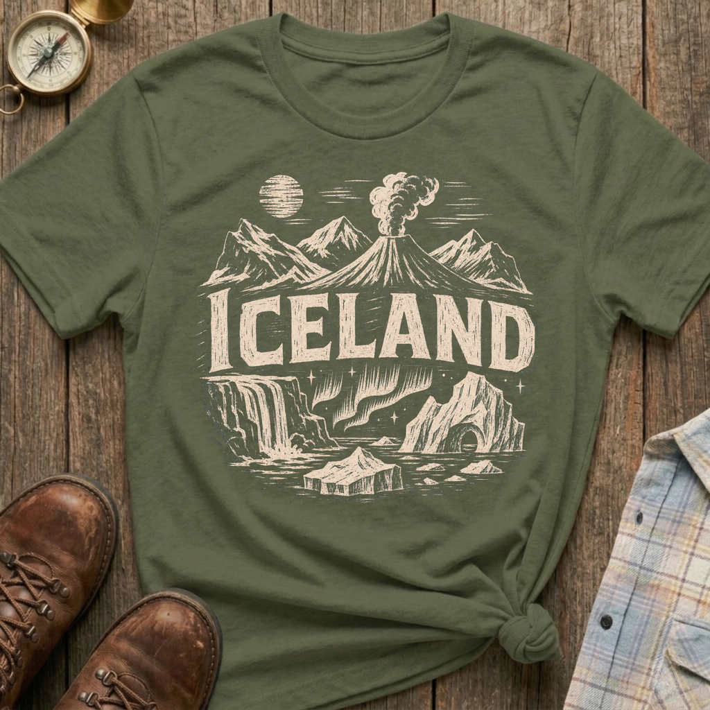 Iceland Sketch T‑Shirt