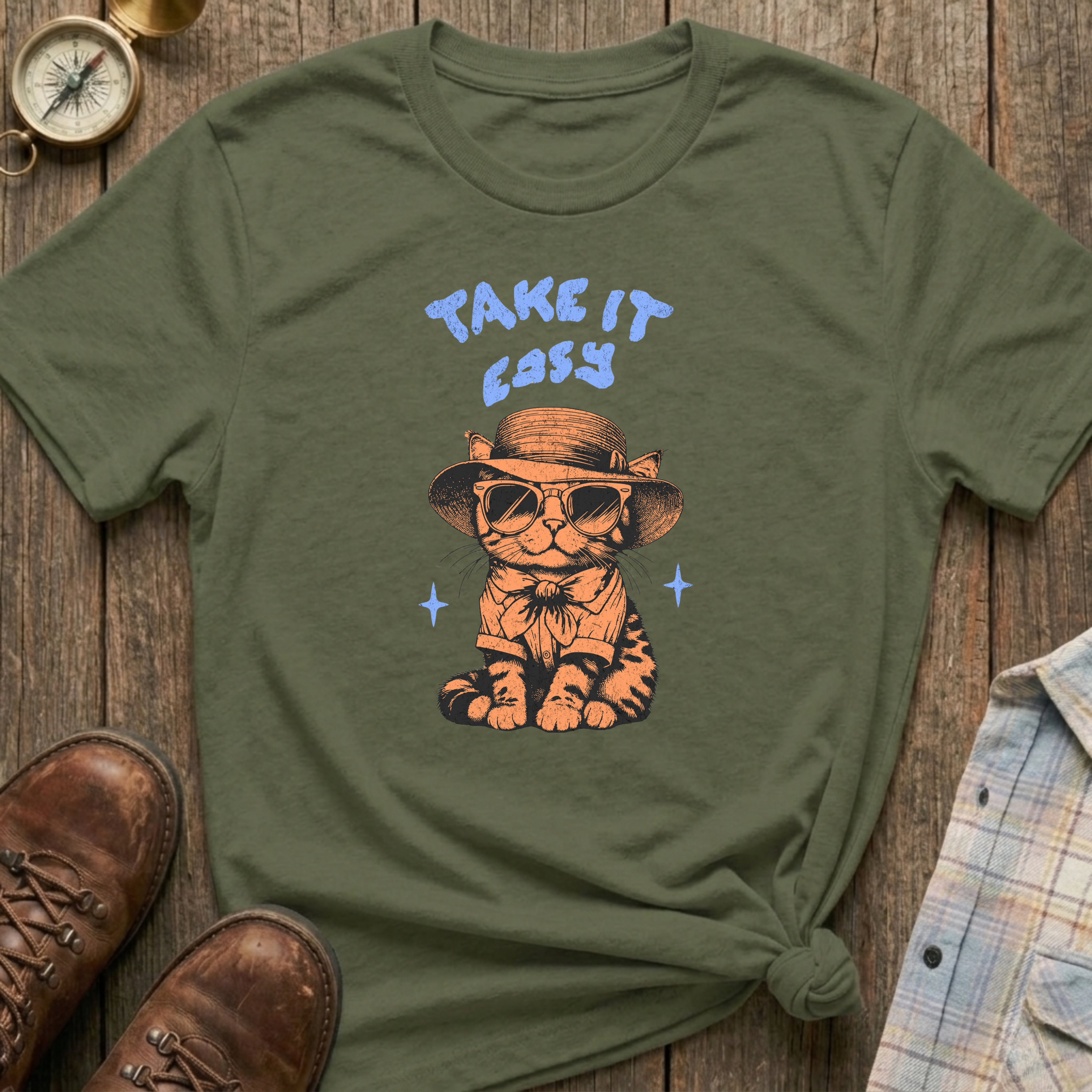 Take It Easy Cat T-Shirt