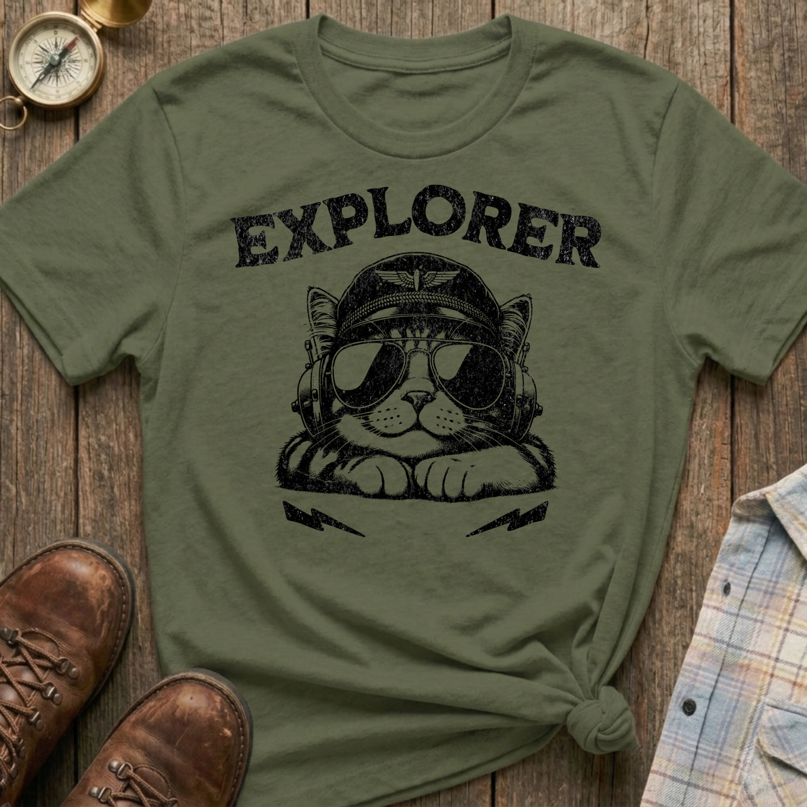 Explorer Cat T-Shirt