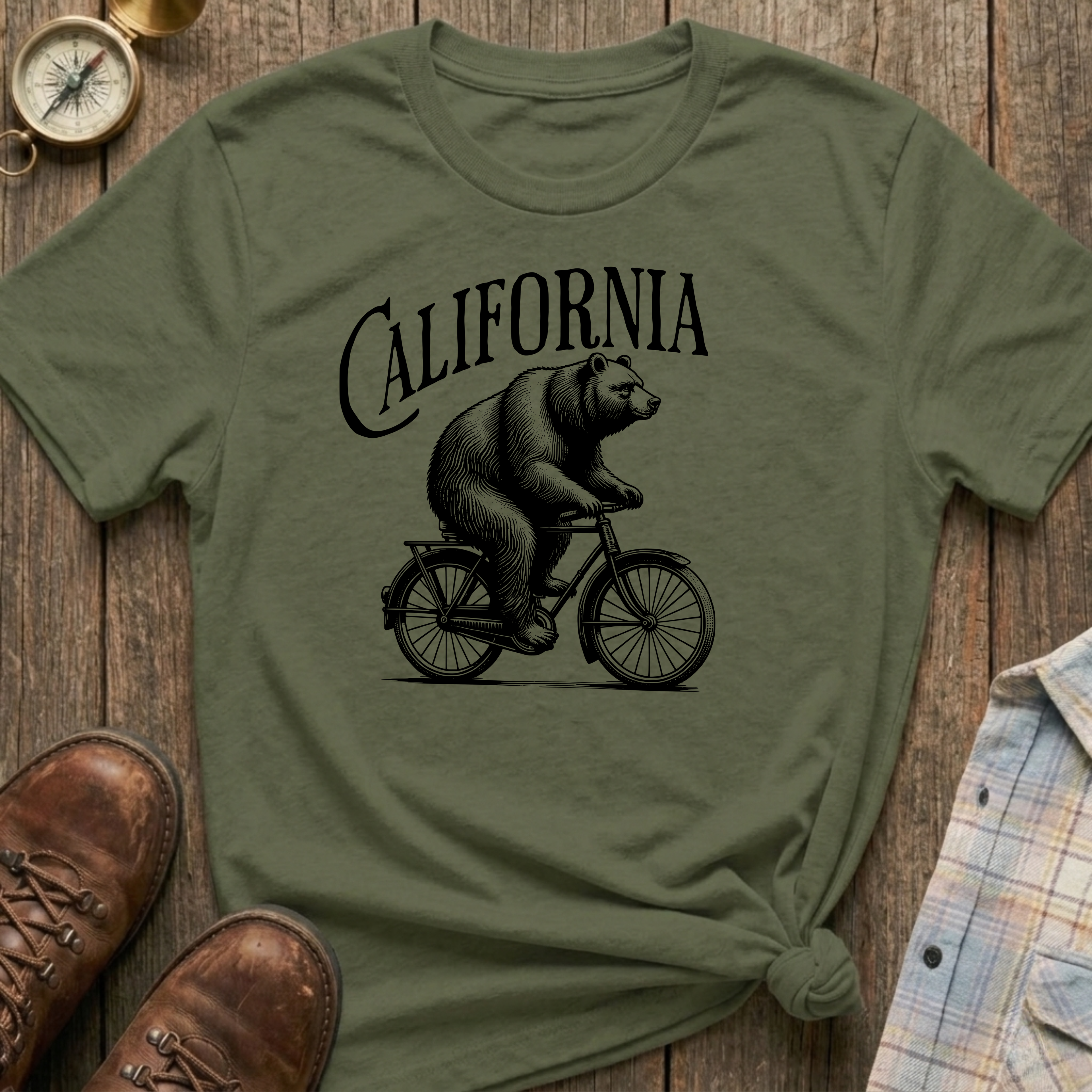 California Bear Graphic T‑Shirt