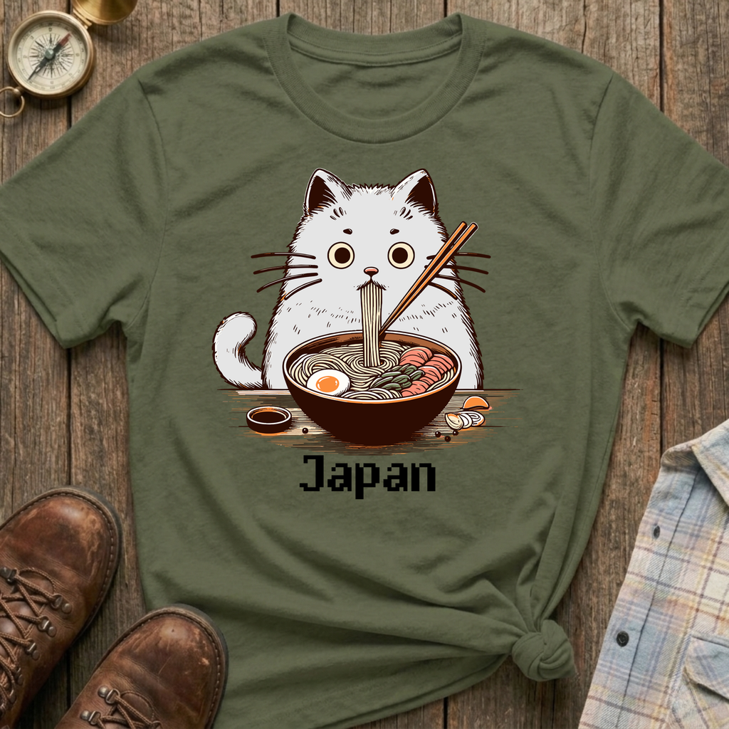 Cat Loves Ramen T-Shirt