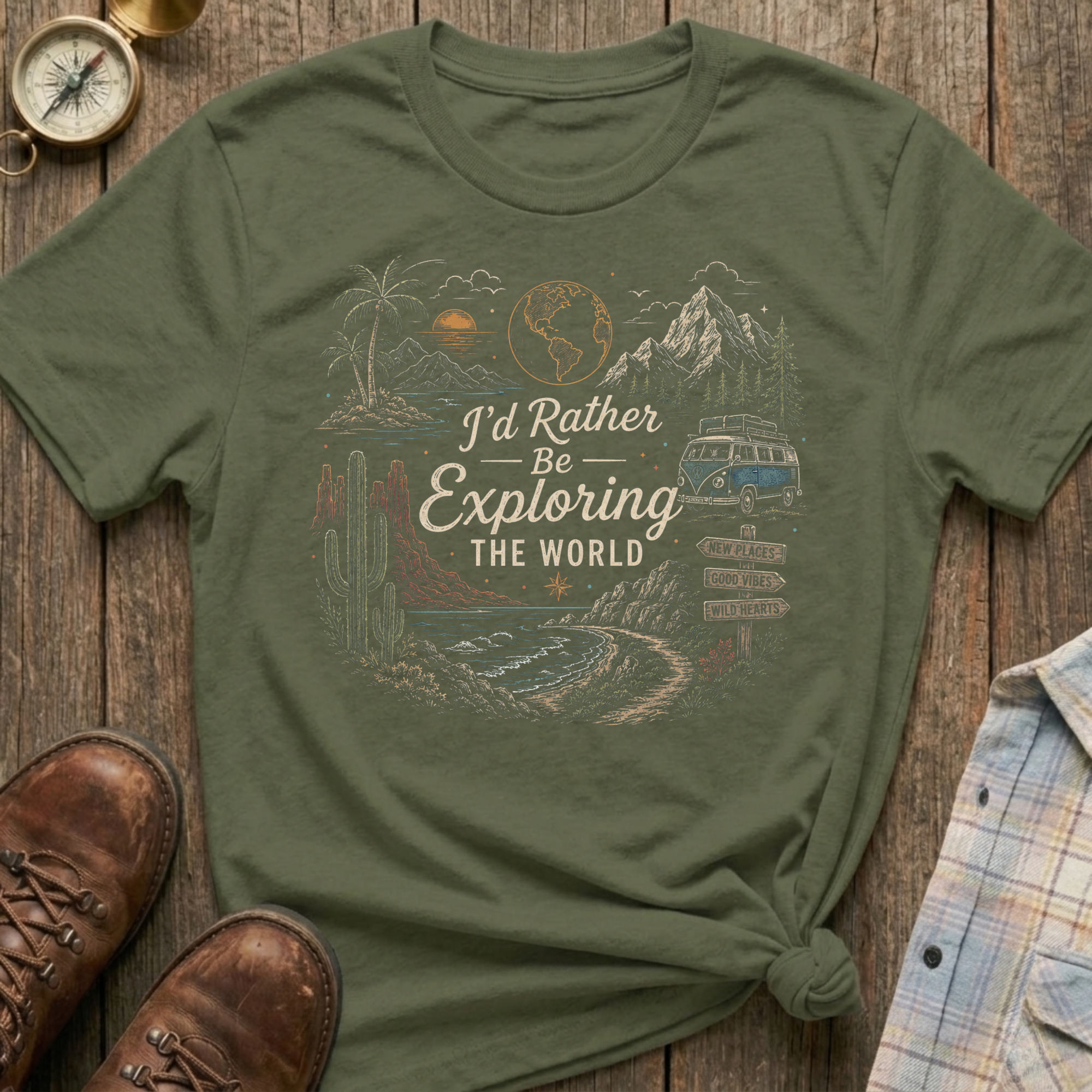 Exploring The World T-Shirt