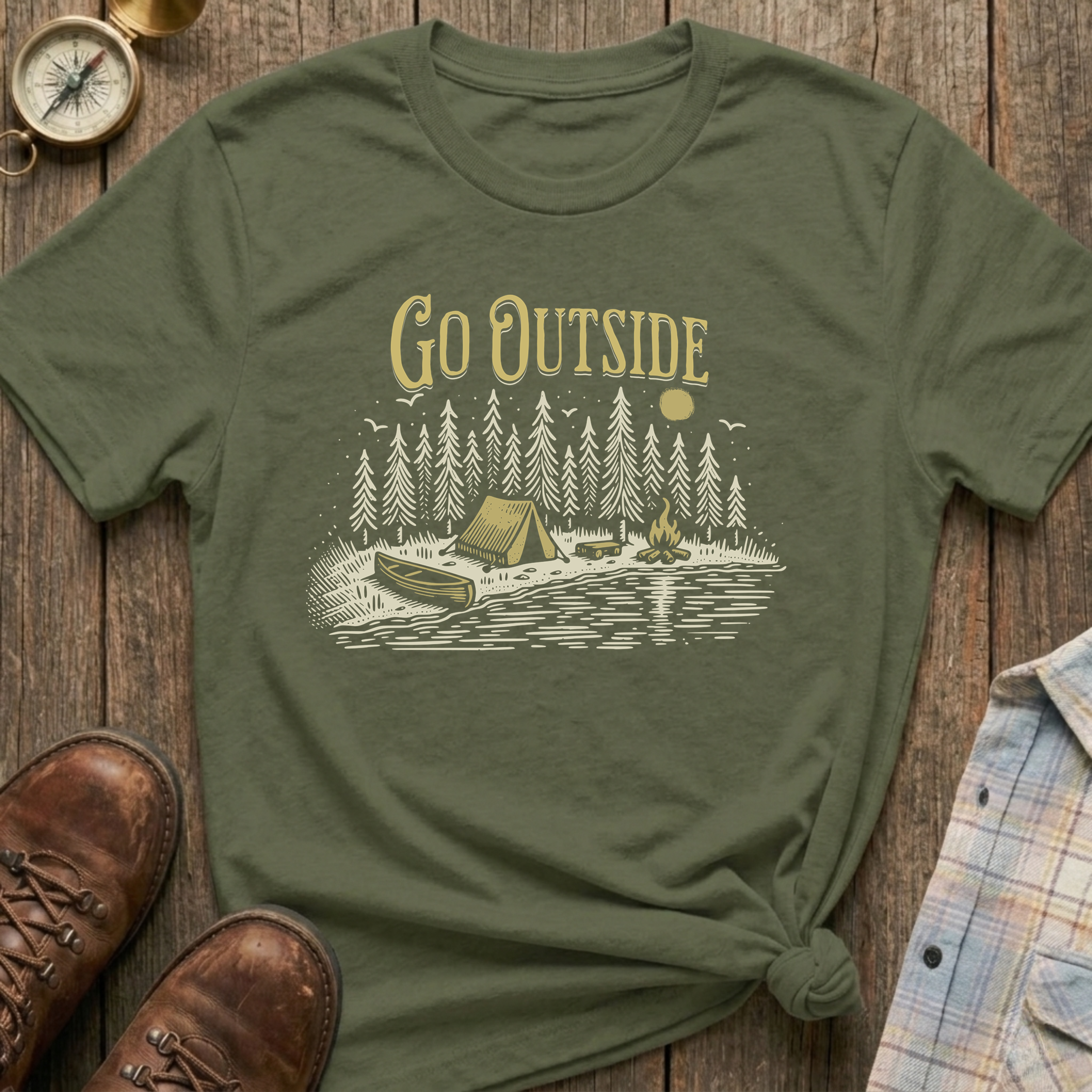 Go Outside Camping T-Shirt