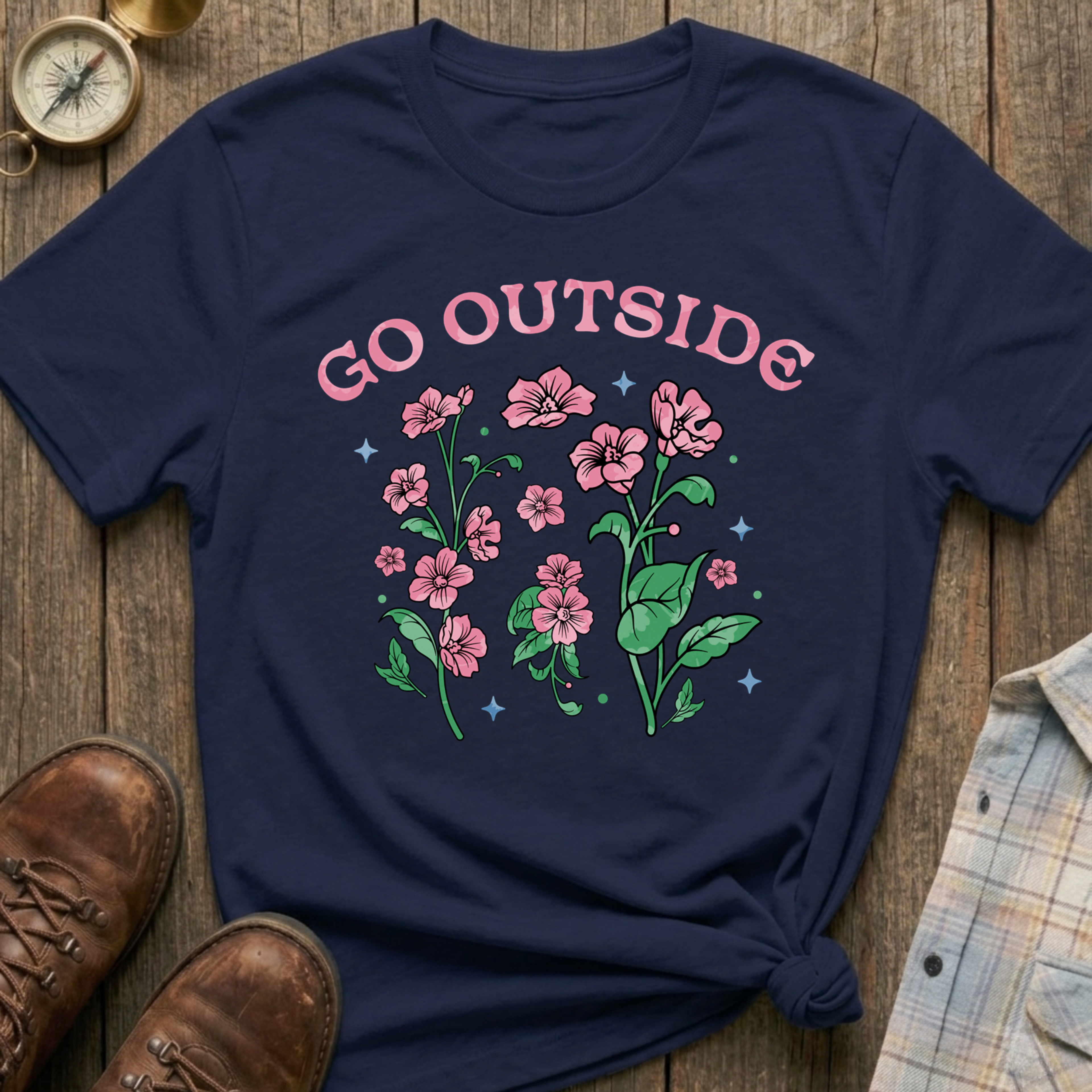 Go Outside Floral T-Shirt