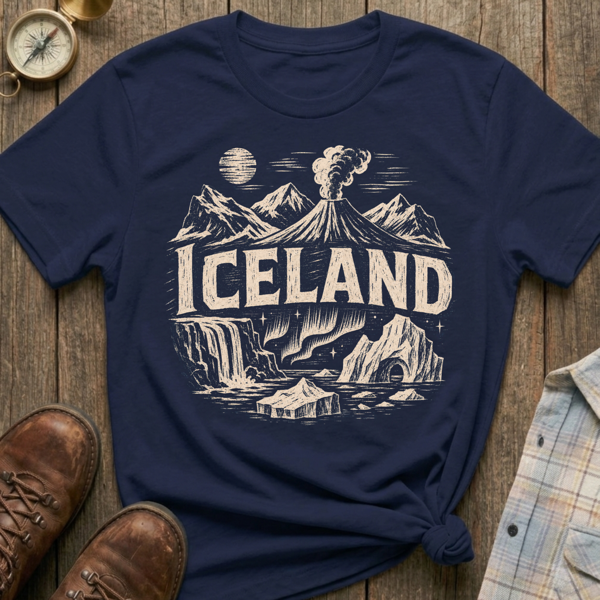 Iceland Sketch T‑Shirt